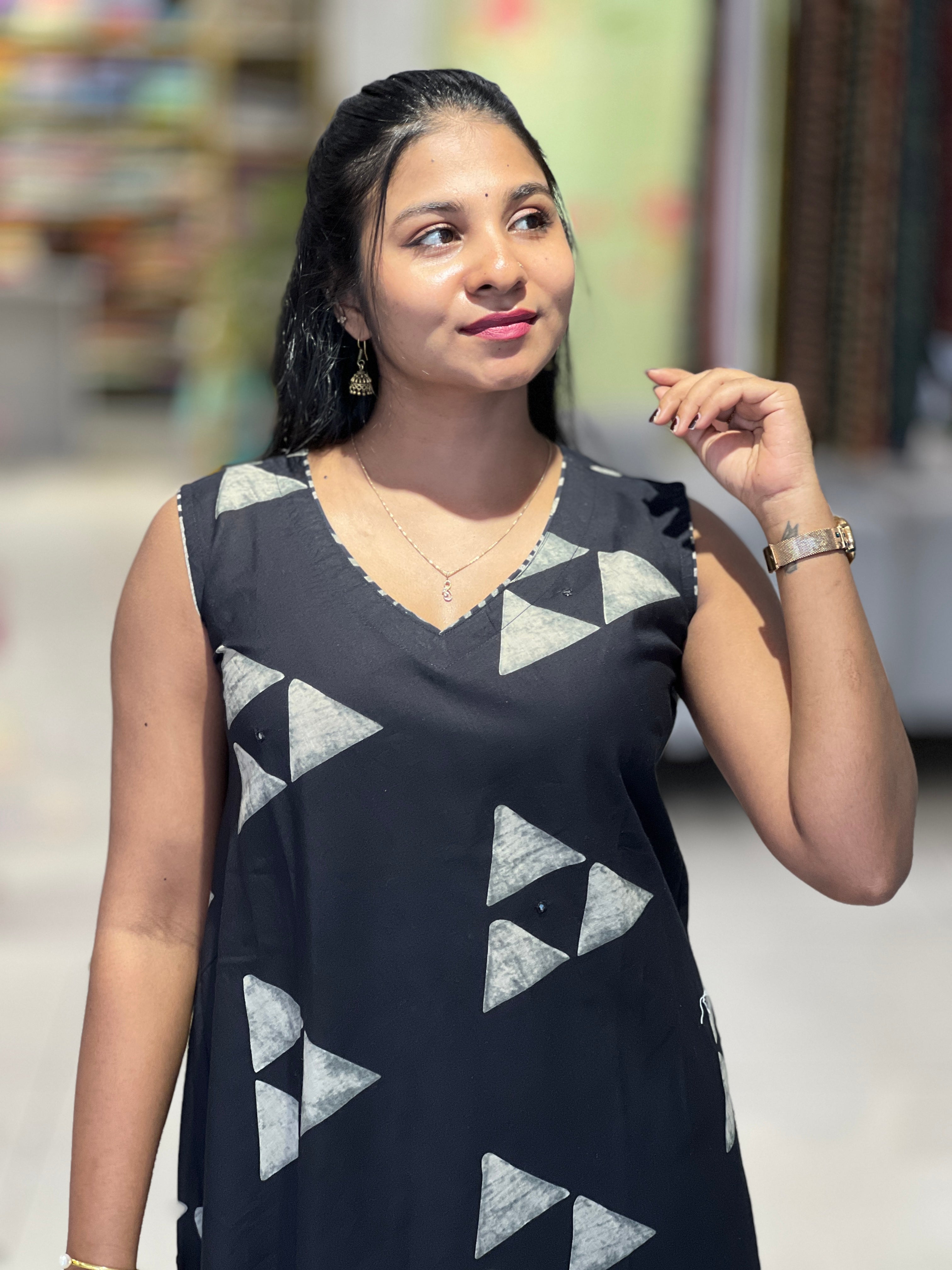 Printed Cotton Kurta Top & Bottom | IB108