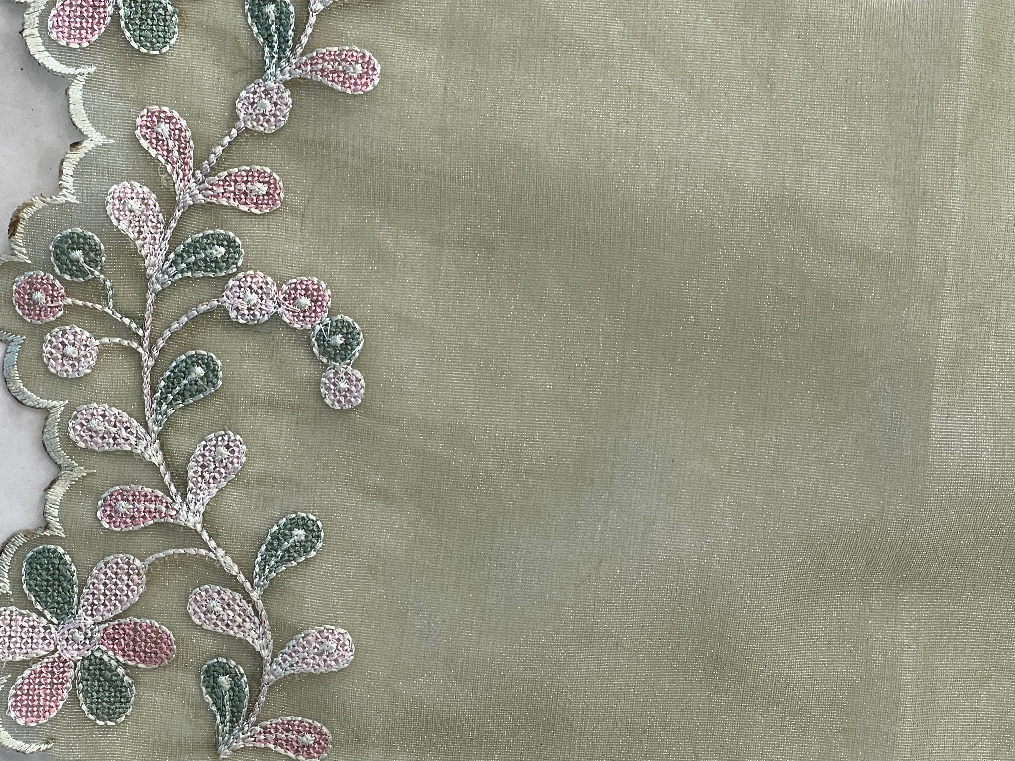 Embroidered Organza Saree | SBP546