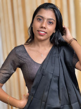 Solid Patterned Knitted Shimmer Stitched Blouse | ALA123