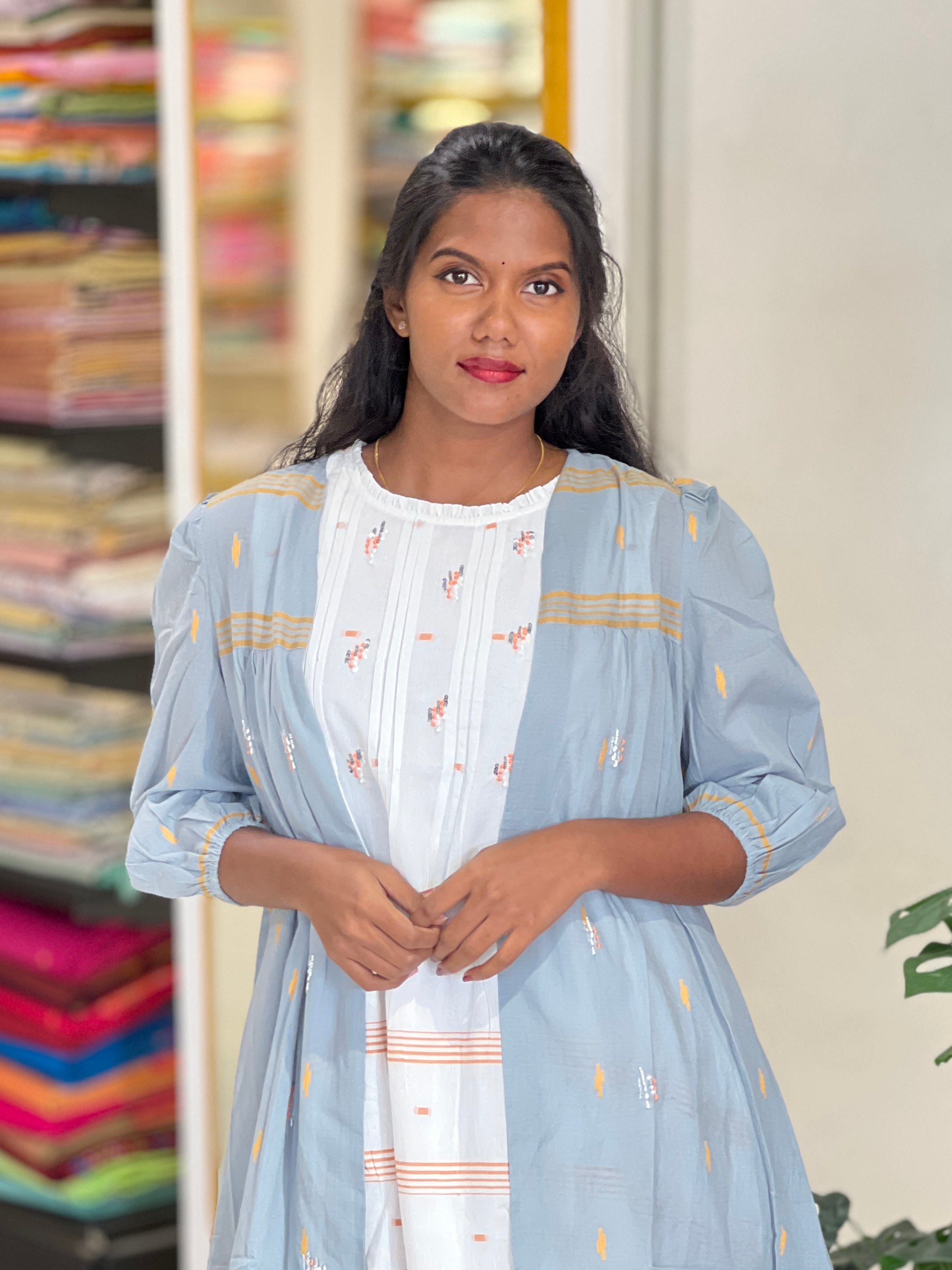 Embroidery Detailed Cotton Kurta | PGI339