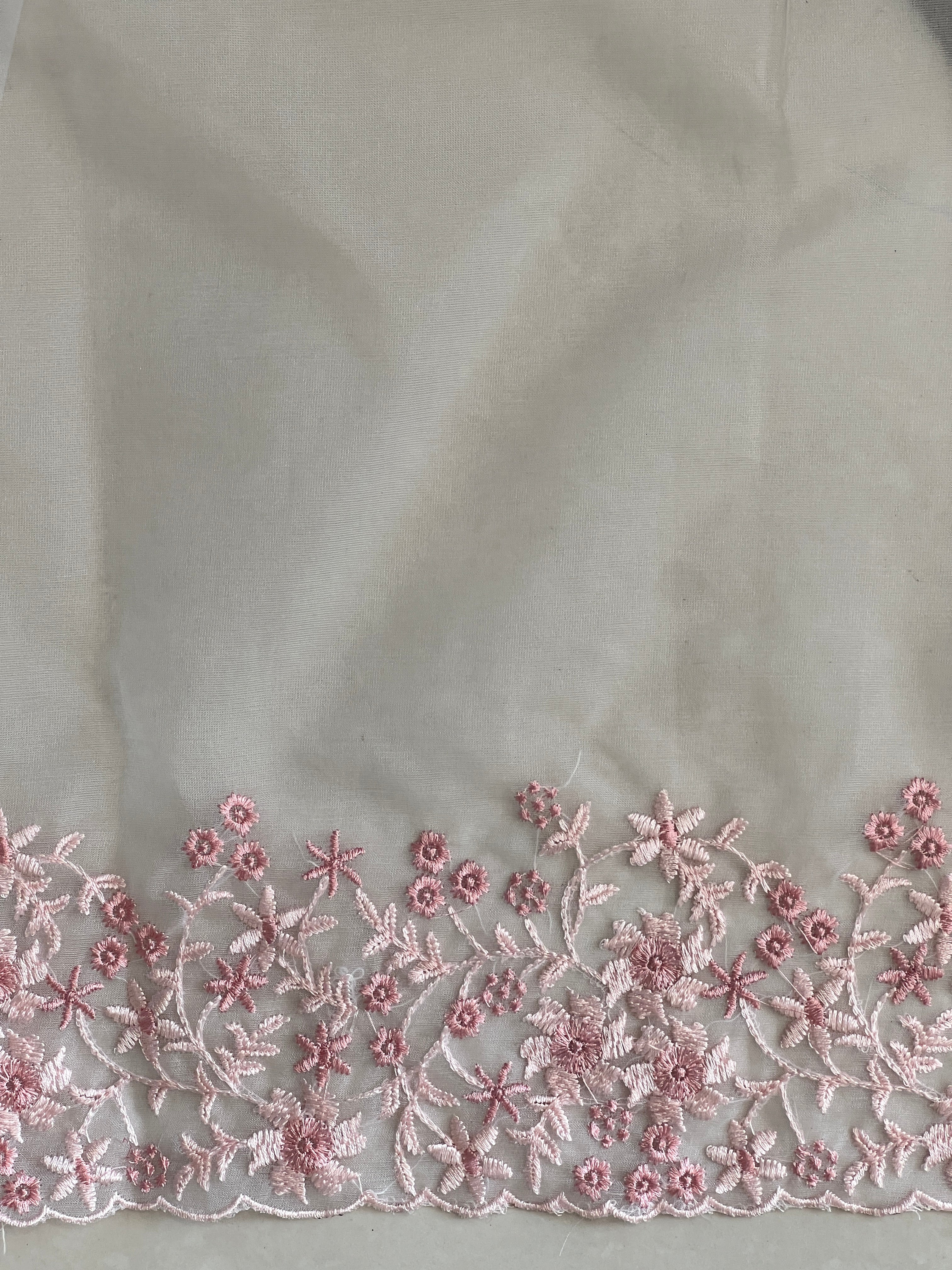 Embroidered Glass Organza Saree | SBP572