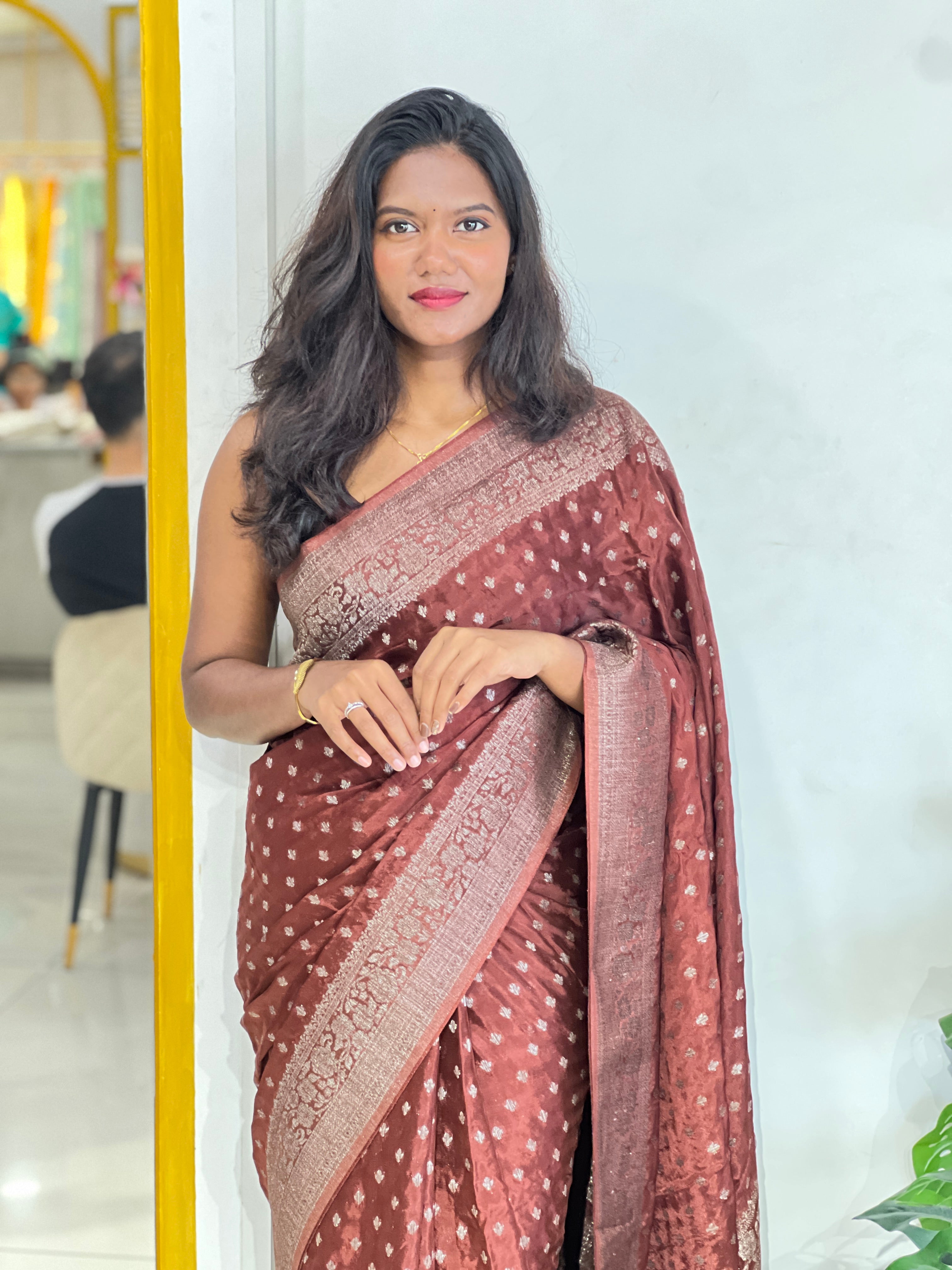 Banarasi Woven Crepe Silk Saree | YNG1731