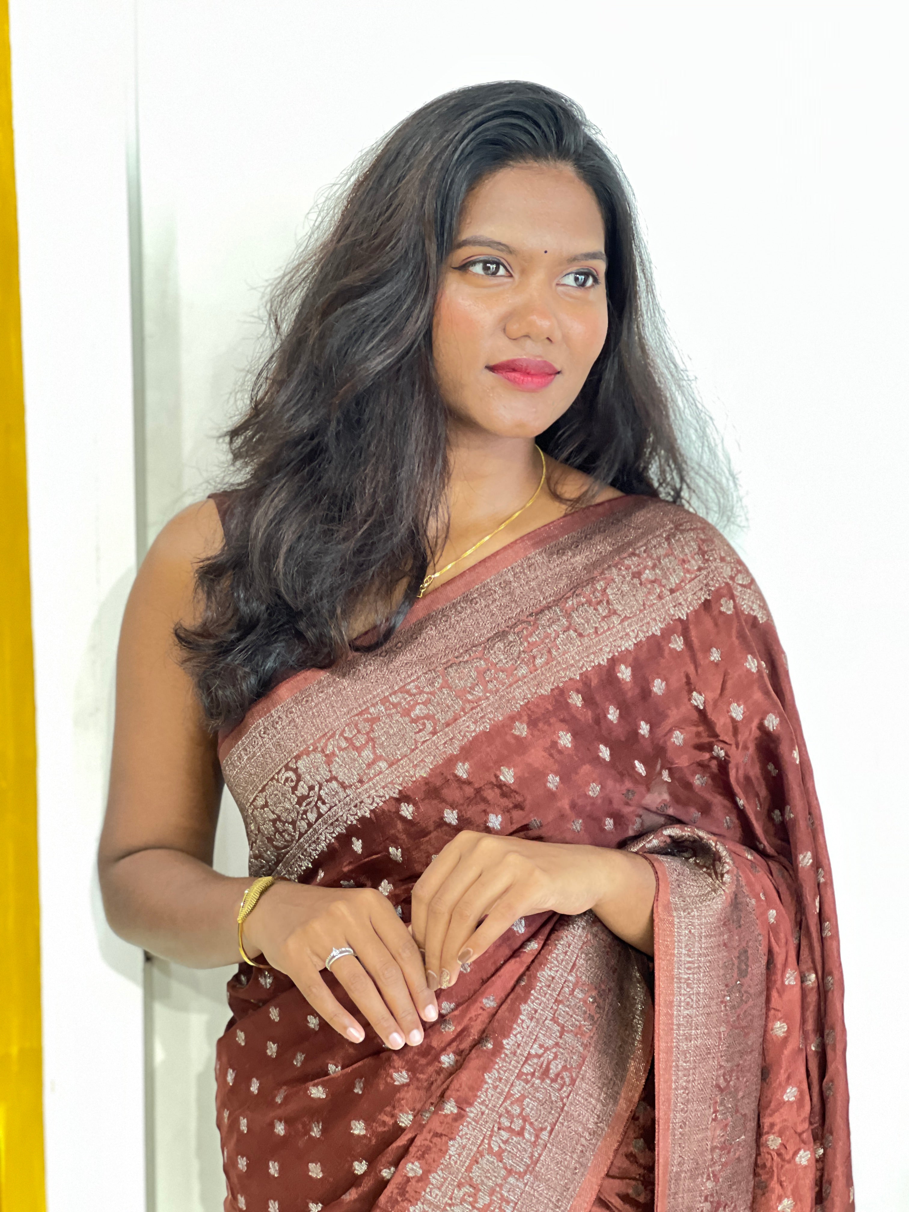 Banarasi Woven Crepe Silk Saree | YNG1731