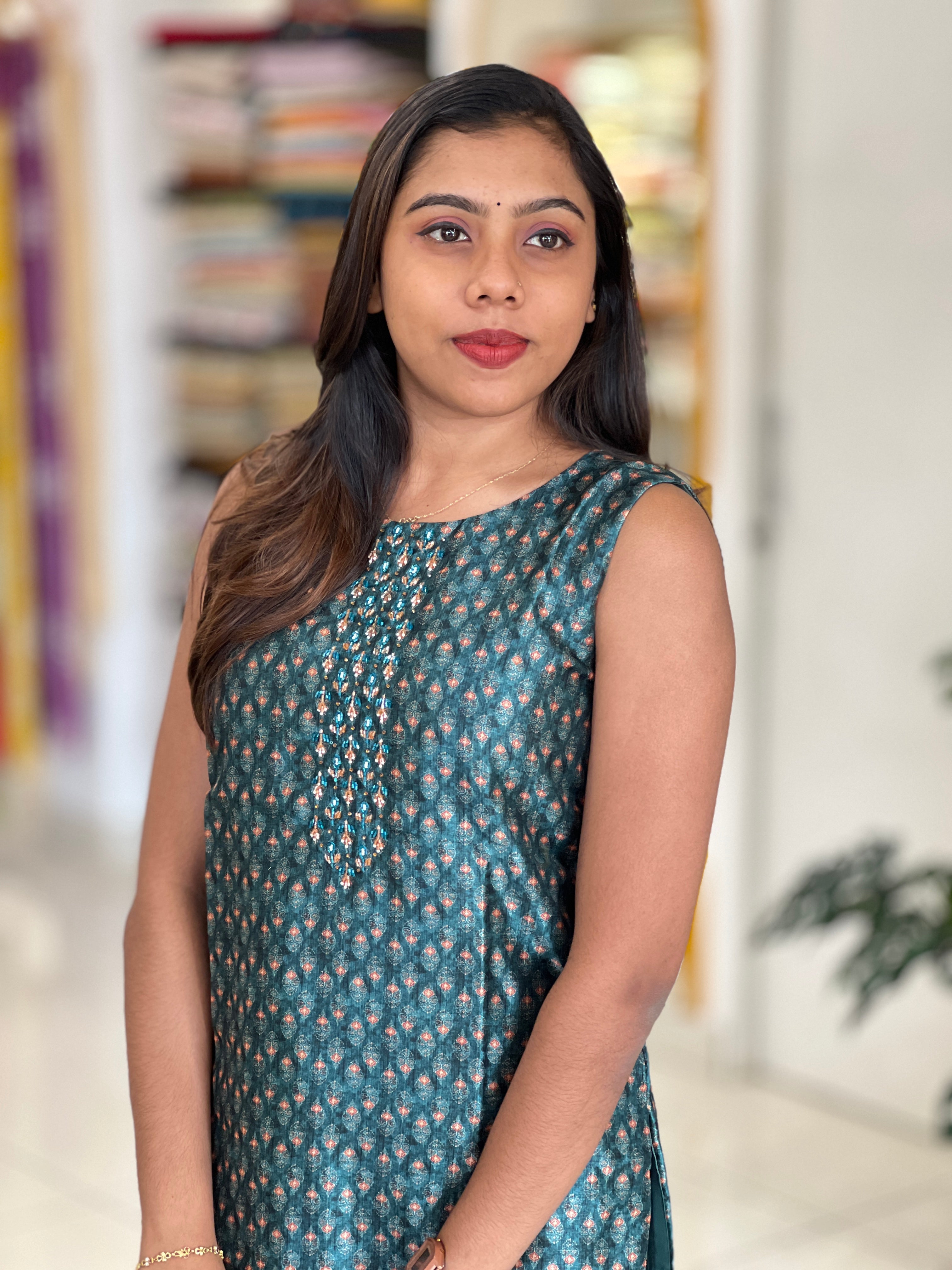 Floral Digital Printed Tussar Finish Kurta | NAI190