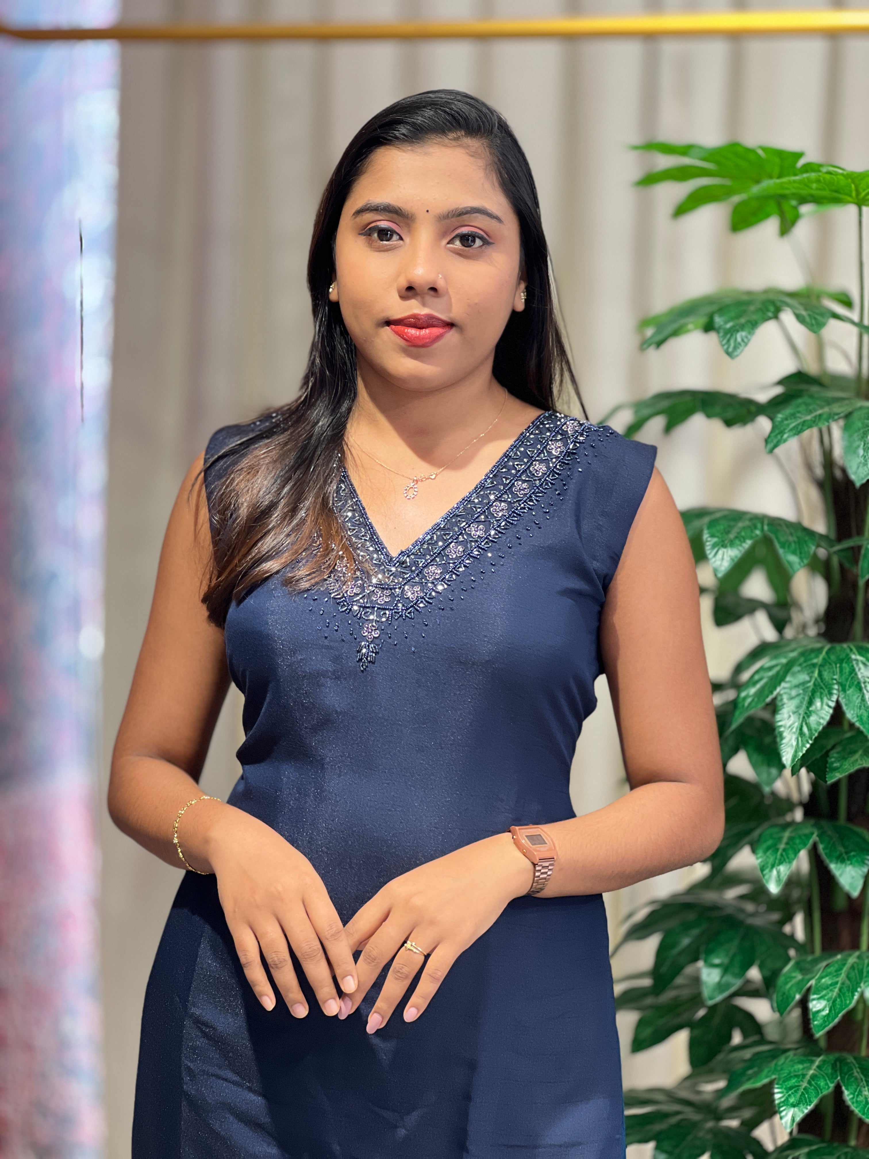 Hand Work Embroidered Muslin Kurta | NAI115