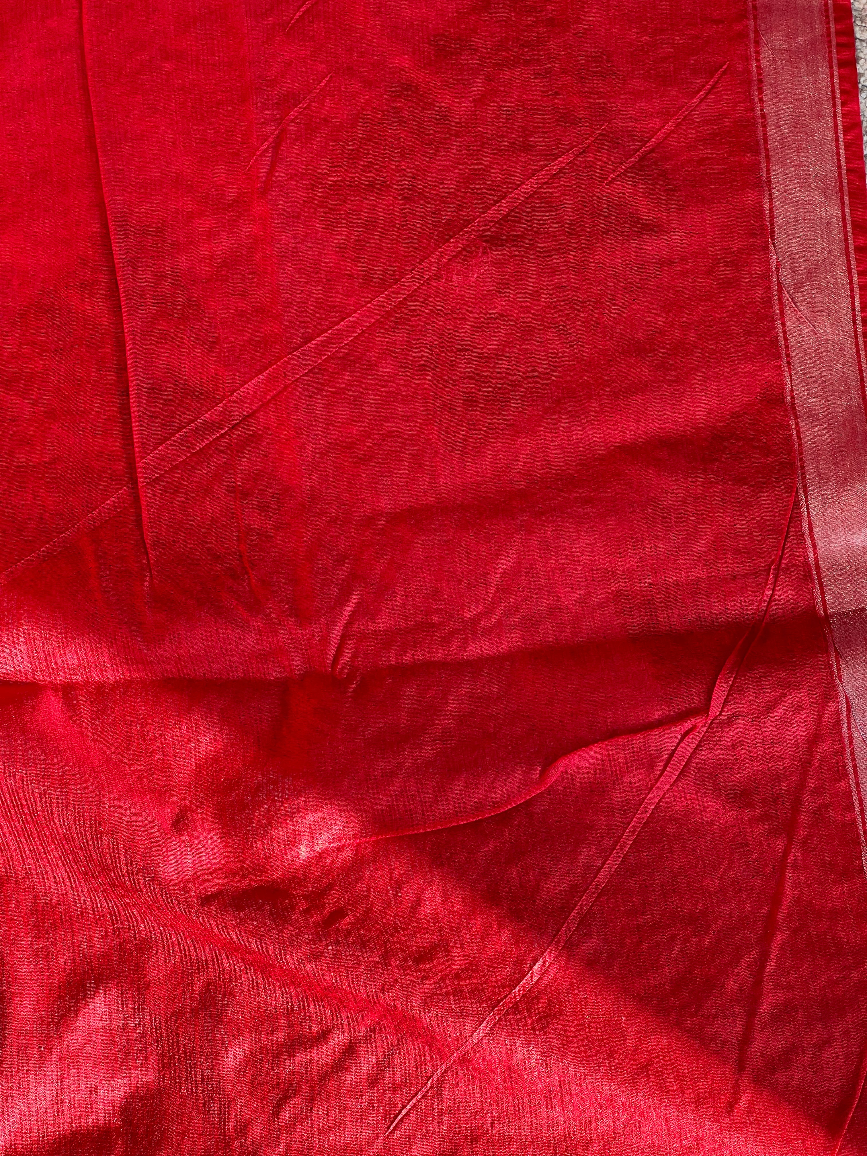 Floral Embroidery Detailed Silky Kota Saree | NHH490
