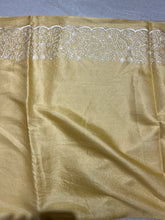Machine Embroidery Detailed Tussar Finish Saree | SUN567