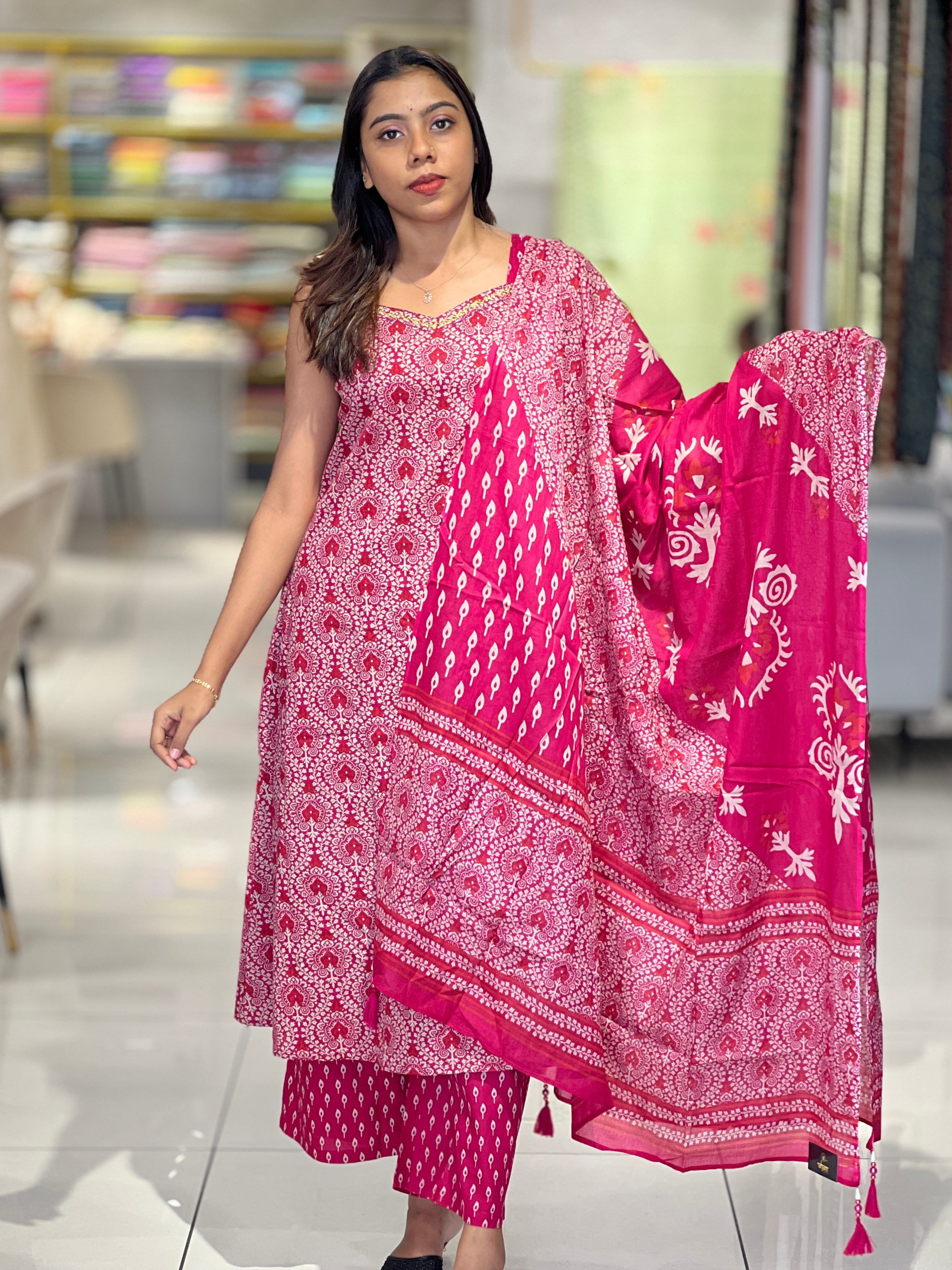 Printed Cotton Kurta Set | IB102