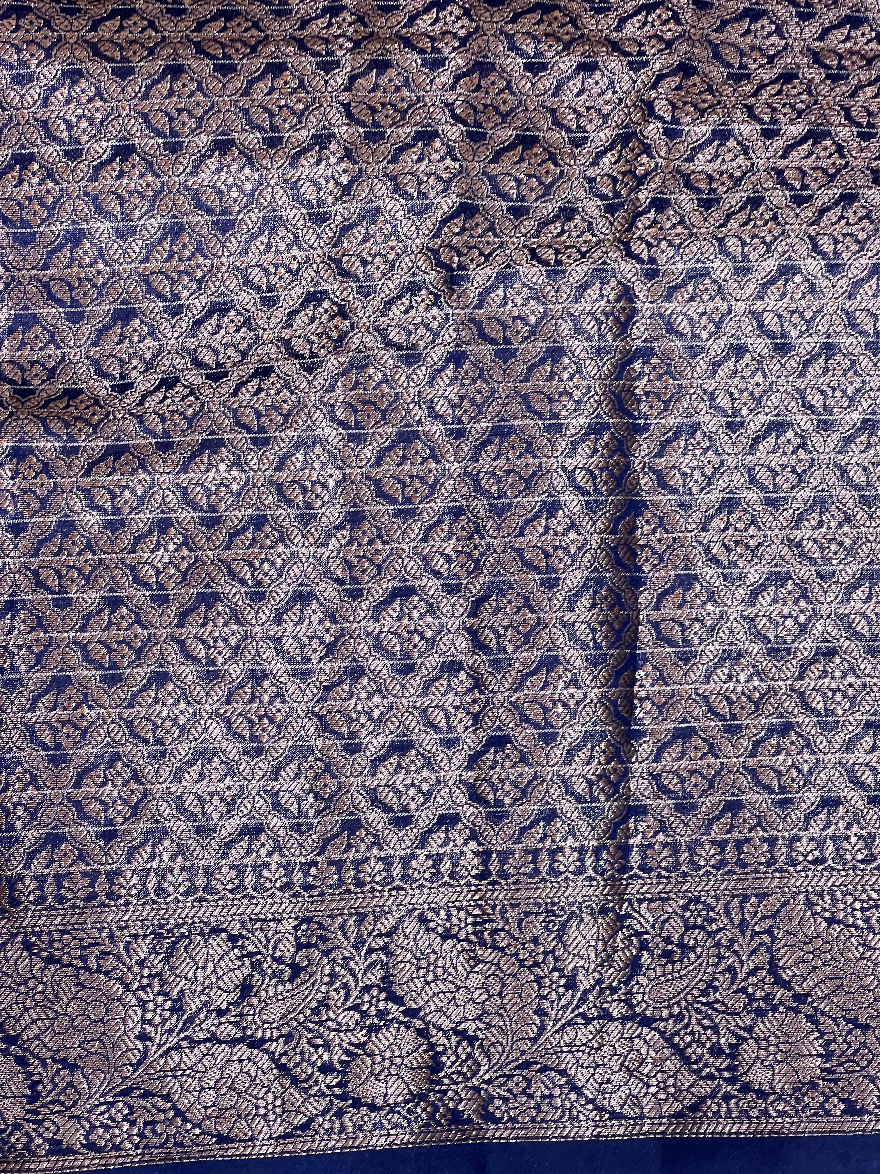 Check Woven Pattern Semi Silk Saree | ZSS595
