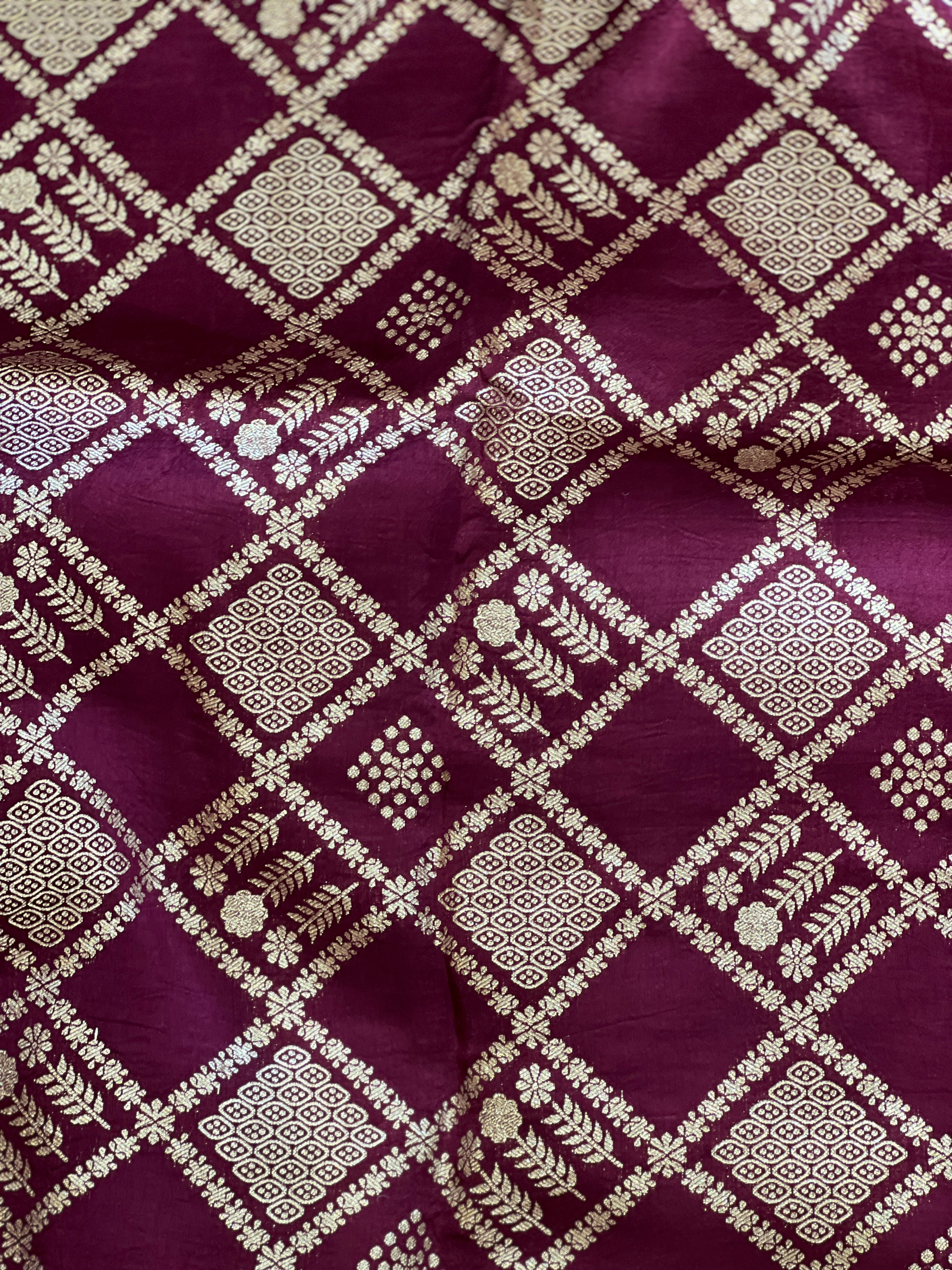 Zari Woven Hosa Silk Saree | HT125