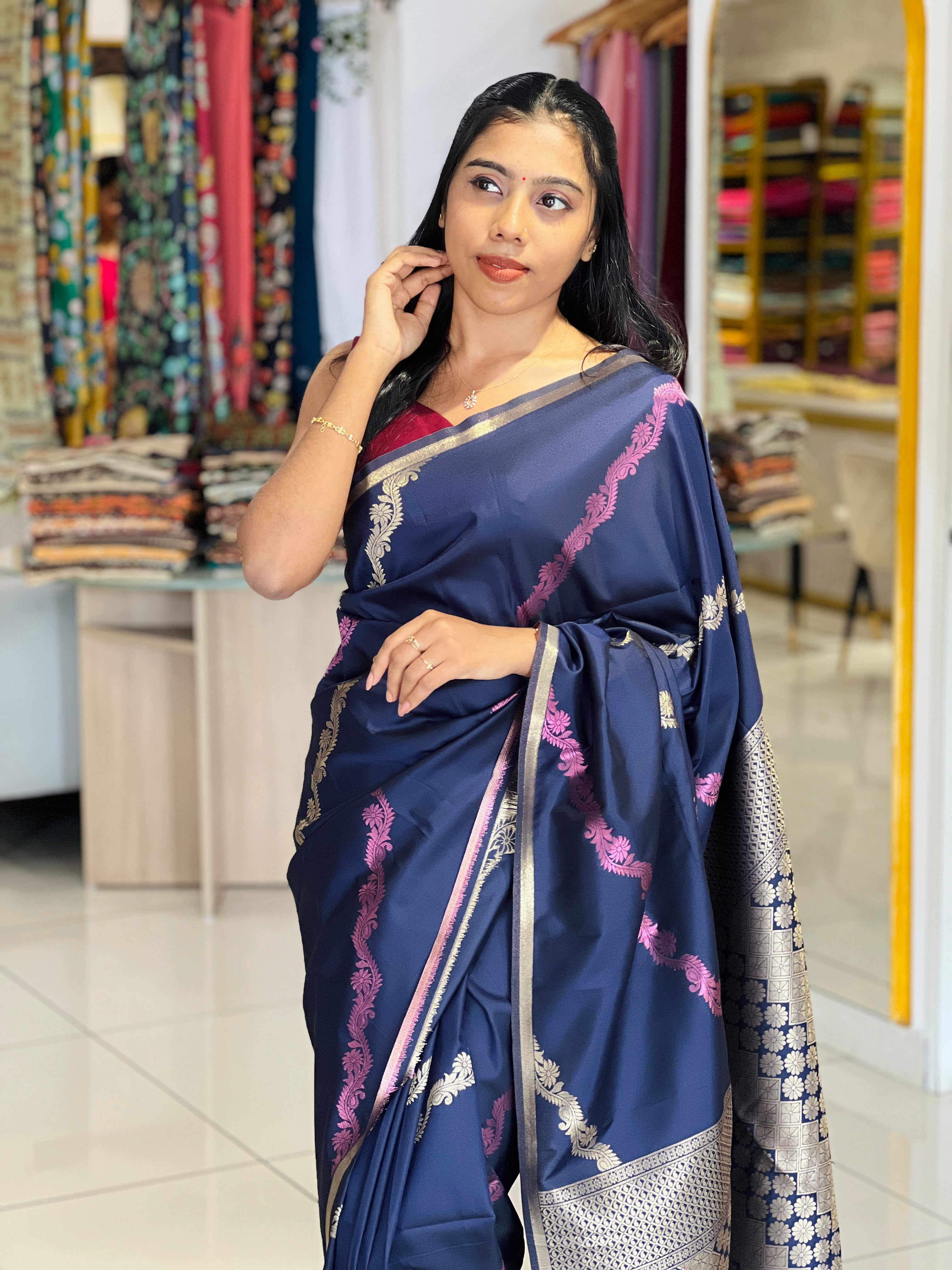 Leheriya Weaving  Semi Silk Saree | KF165