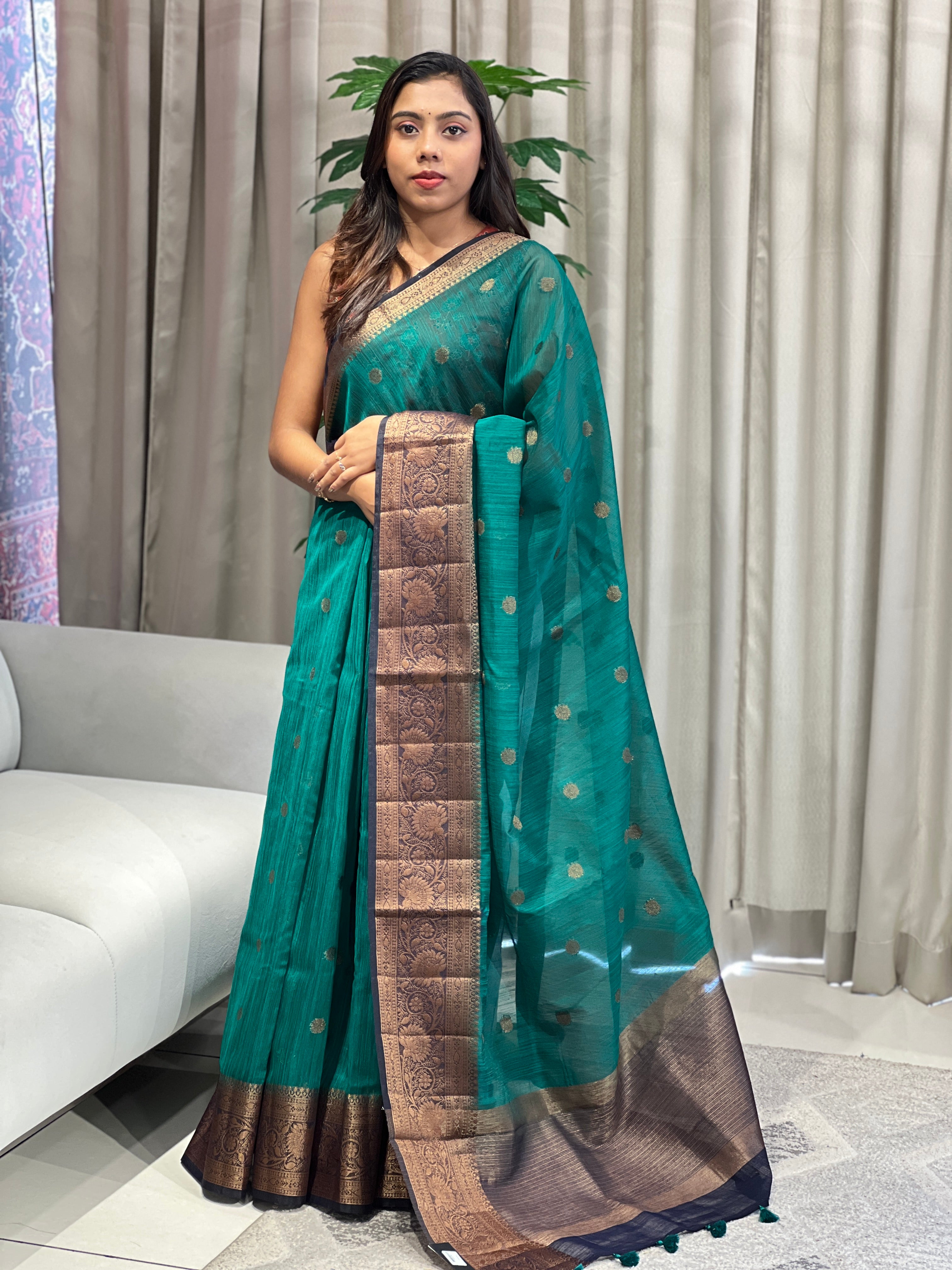 Banarasi Woven Cotton Silk Saree | YNG1076
