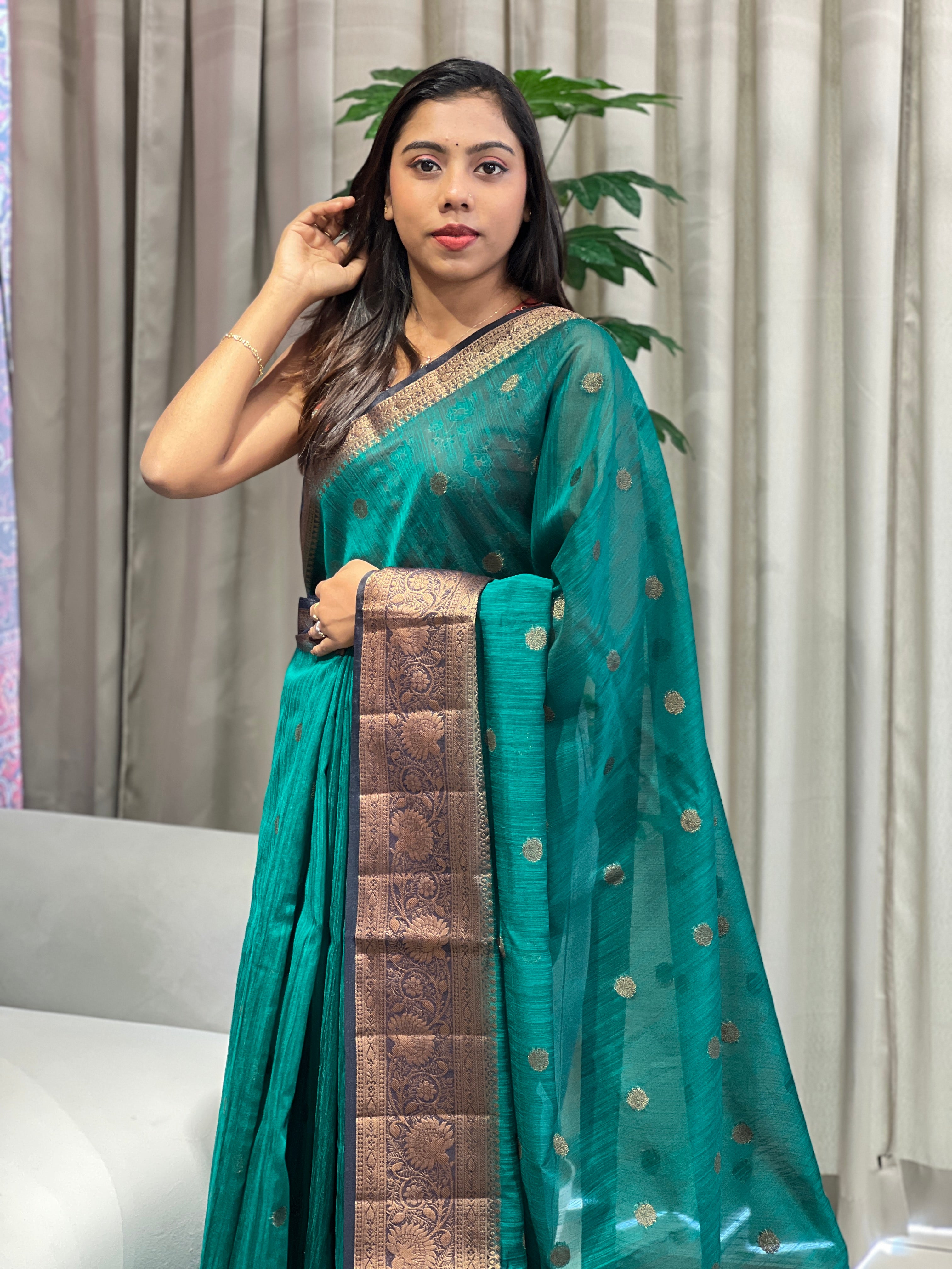 Banarasi Woven Cotton Silk Saree | YNG1076