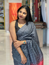Kantha Weaving With Zig Zag Pattern Bhagalpuri Linen Saree | DLS174