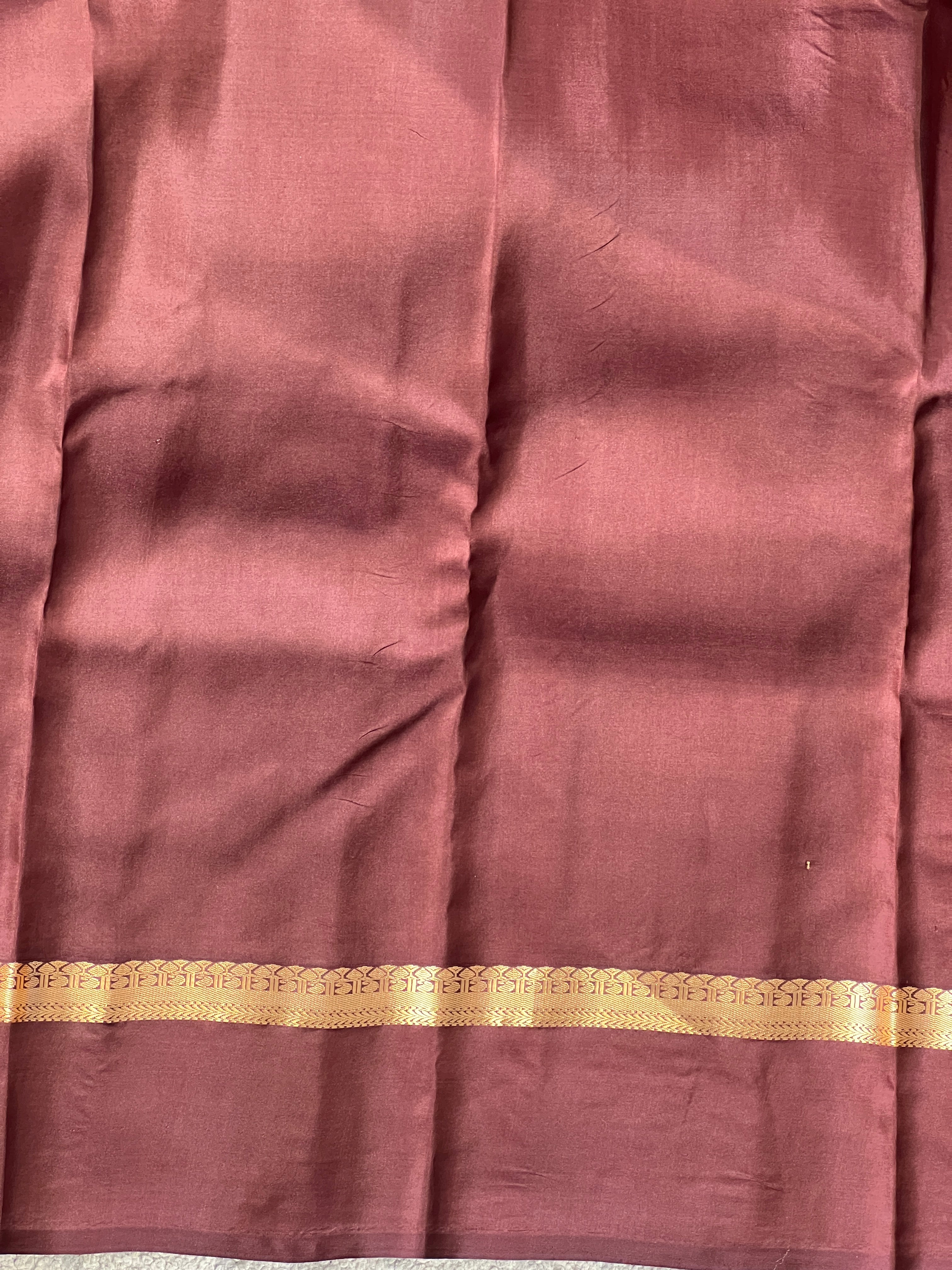 Golden Zari Buta Woven Soft Silk Saree | SMT229