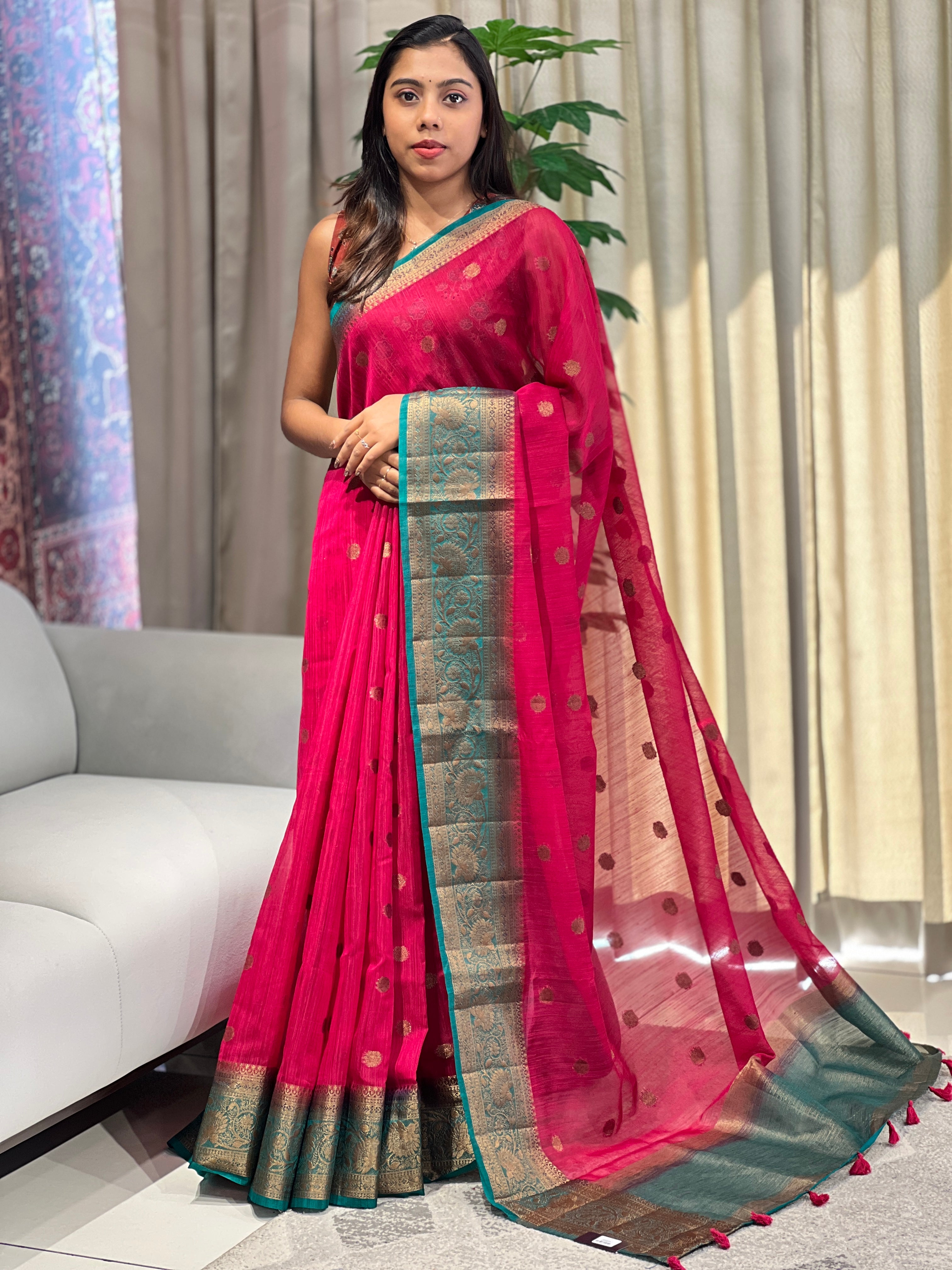 Banarasi Woven Cotton Silk Saree | YNG1074
