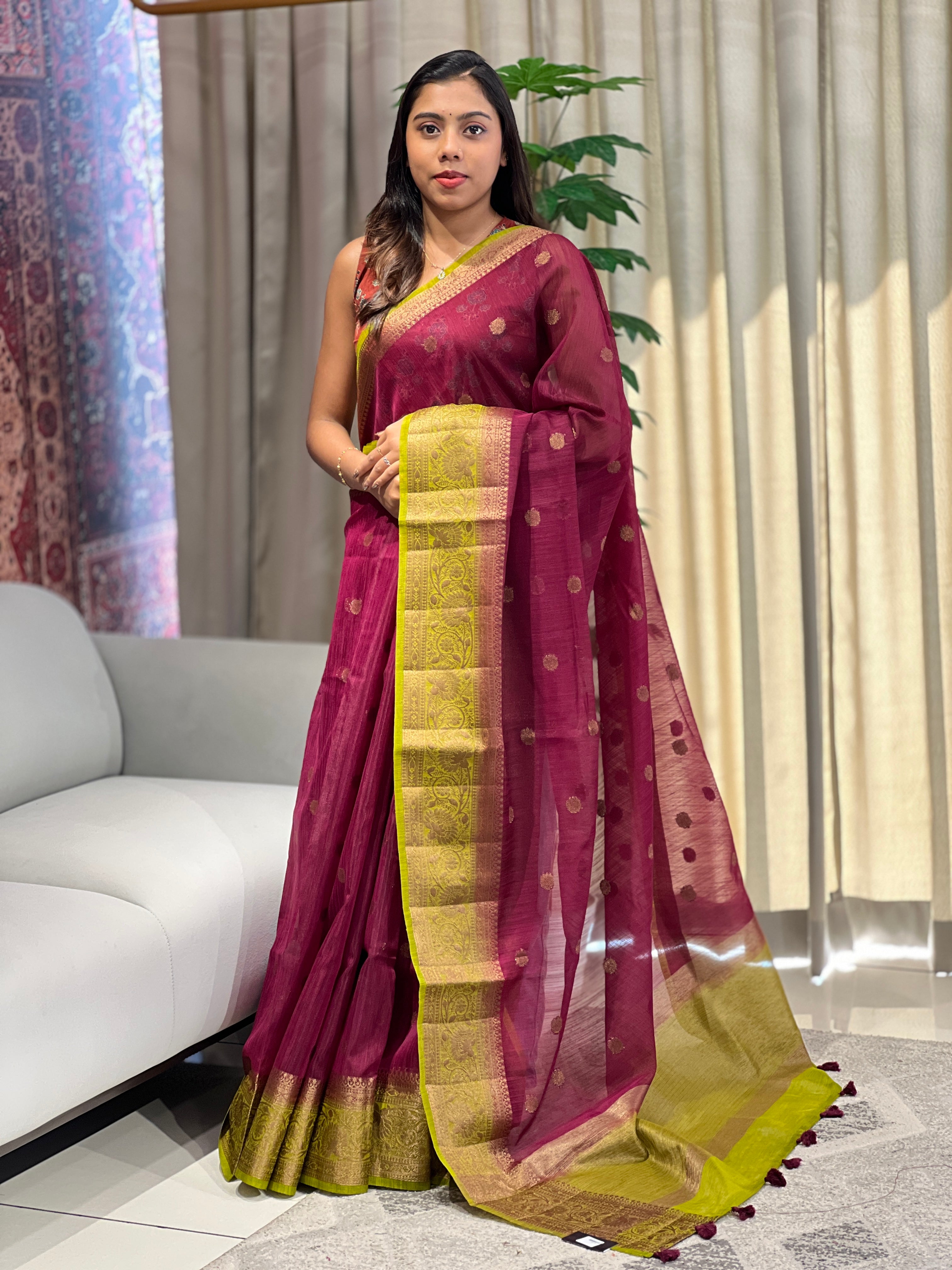 Banarasi Woven Cotton Silk Saree | YNG1079