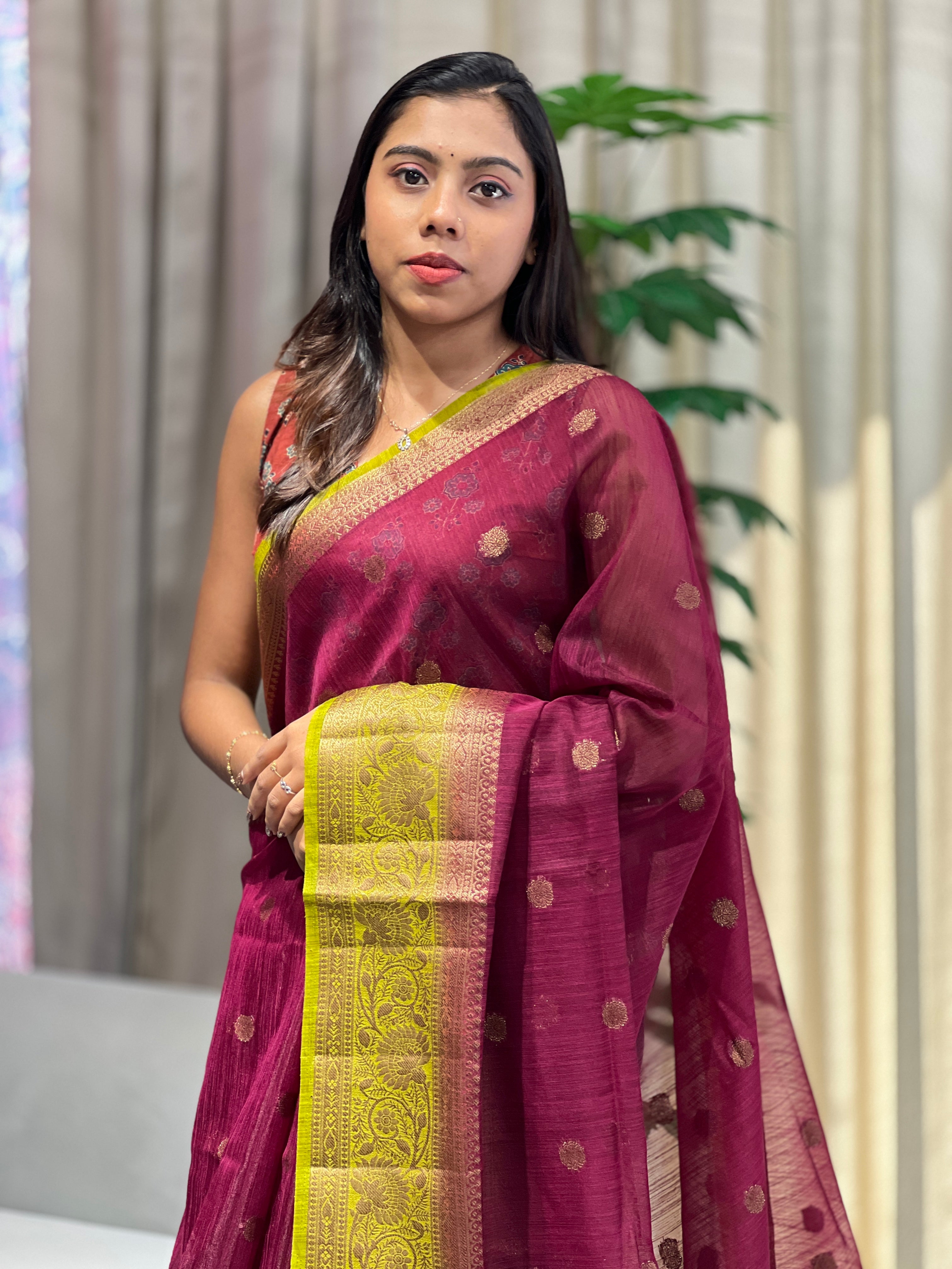 Banarasi Woven Cotton Silk Saree | YNG1079