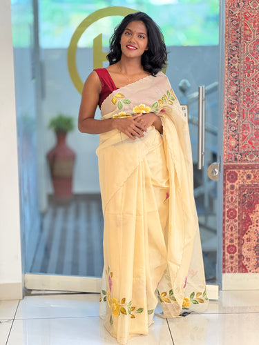 Hand Paint With Pita Work Highlighted Kota Saree | DVS222