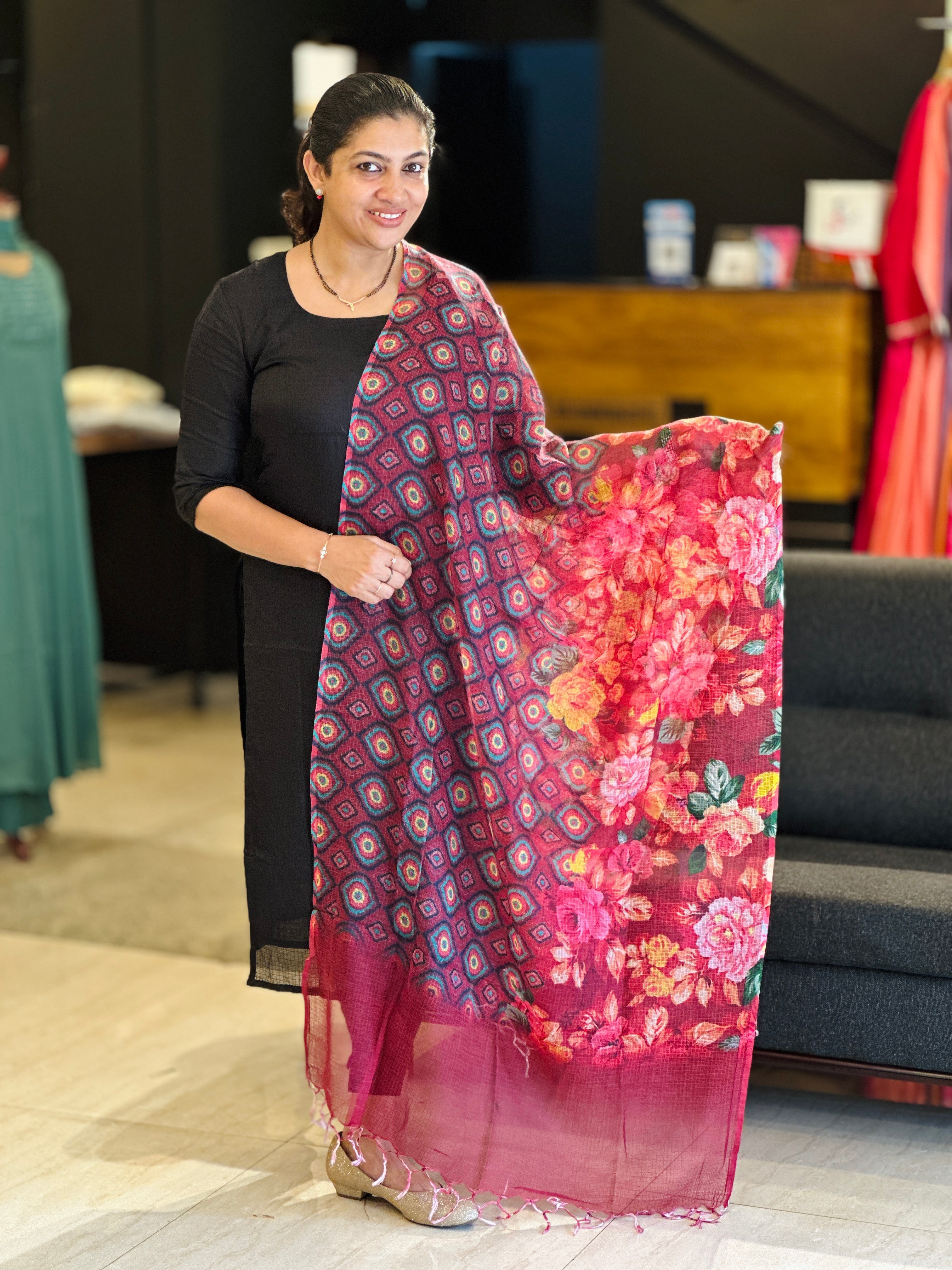 Solid Silky Kota Salwar Set | ACT1666