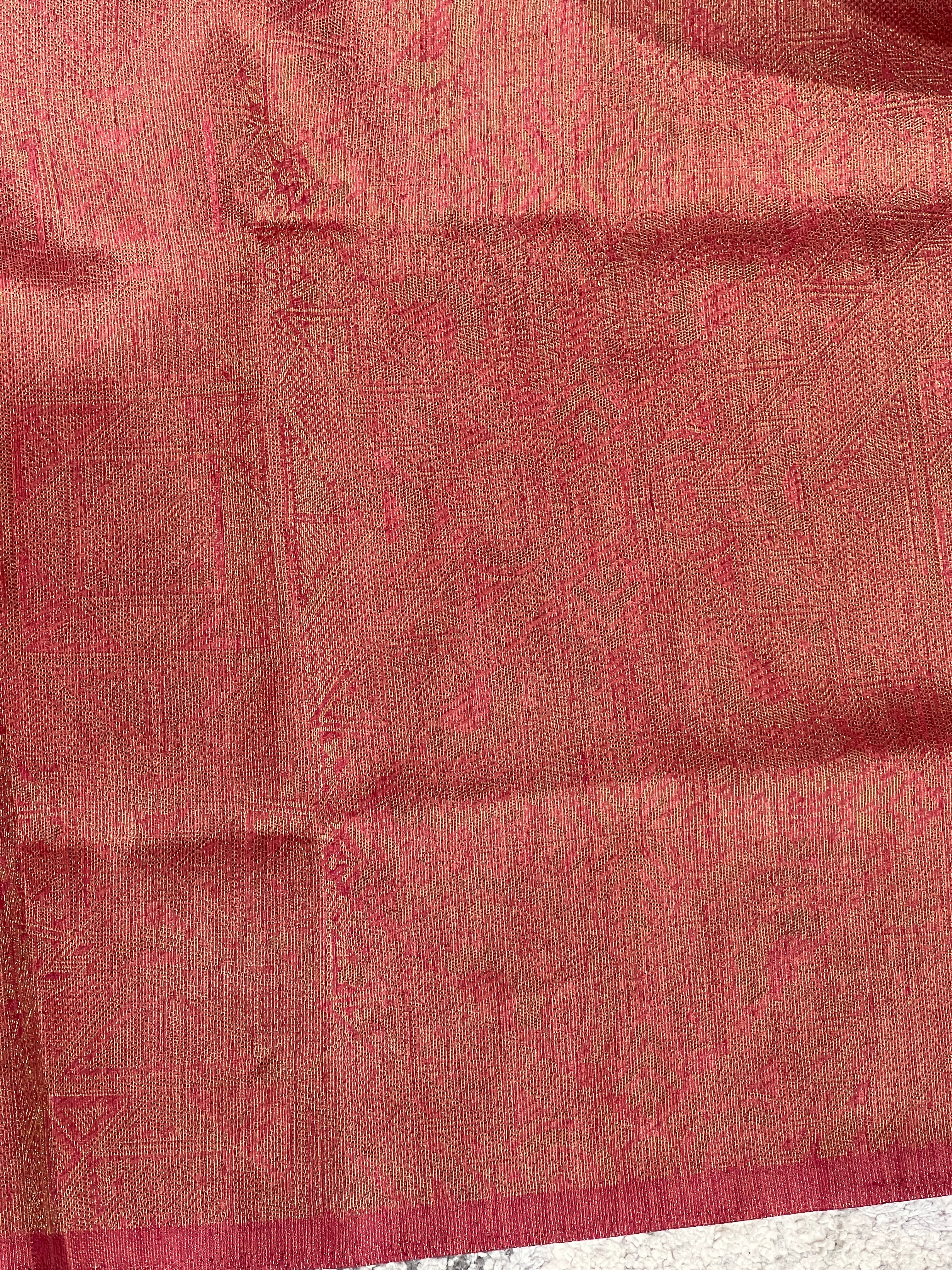 Geometric Patterned Cotton Silk Saree | YNG1087