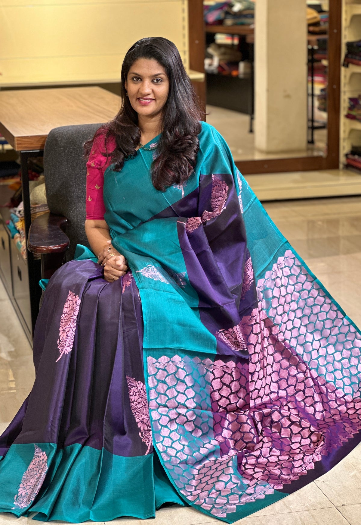 Thread Weaving Soft Silk Saree | GR112