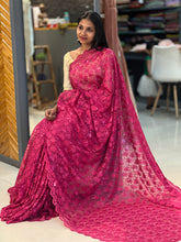 Thread Embroidered Net Saree | SBP169