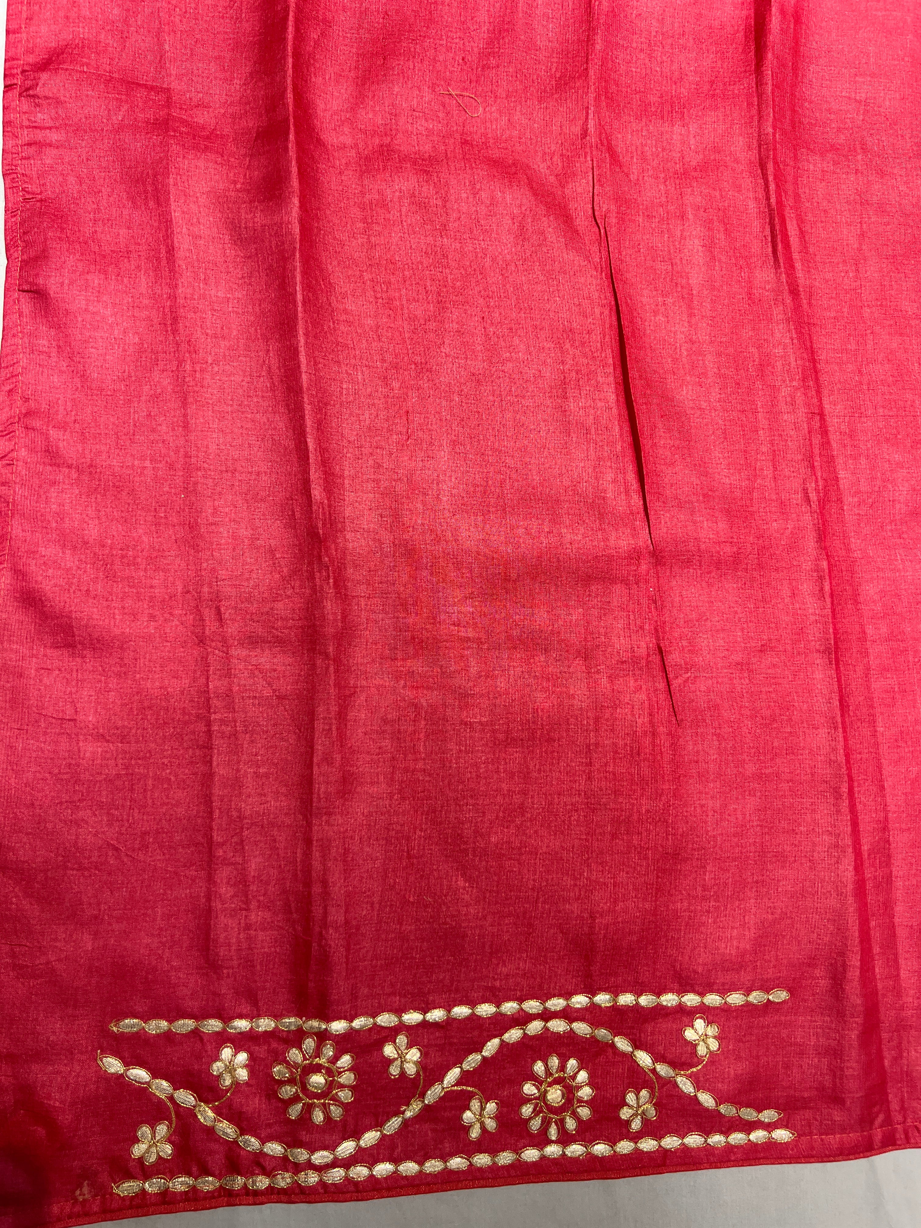 Screen Print Bandhini Tussar Saree | SBS895