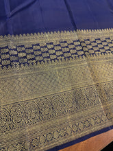 Dark Blue Color Zari Weaved Kanchipuram Saree | AK133