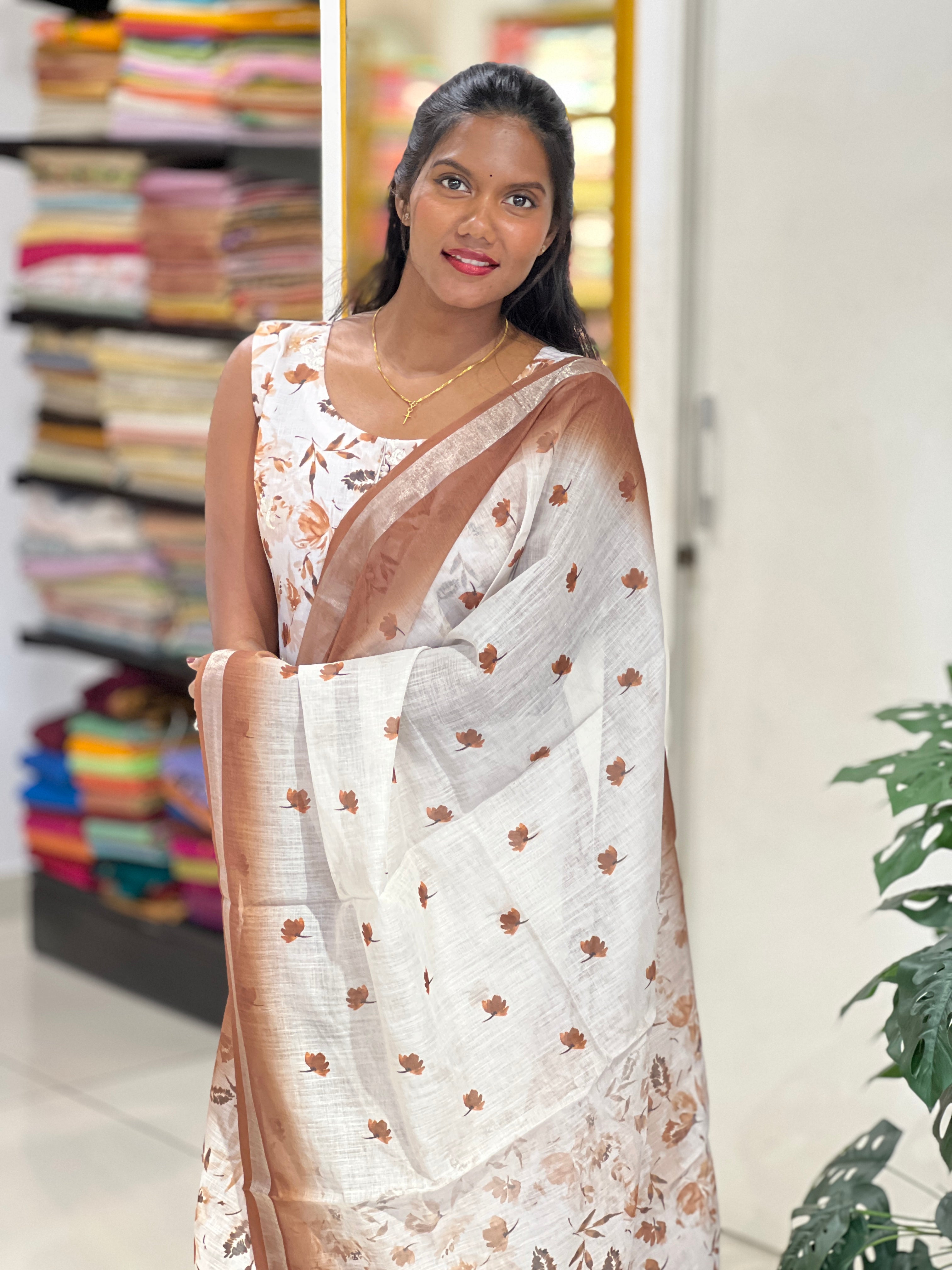 Digital Printed Linen Kurta Set | NAI166