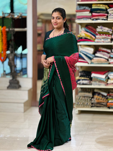 Tie & Dye Patterned Modal Silk Saree | JT179