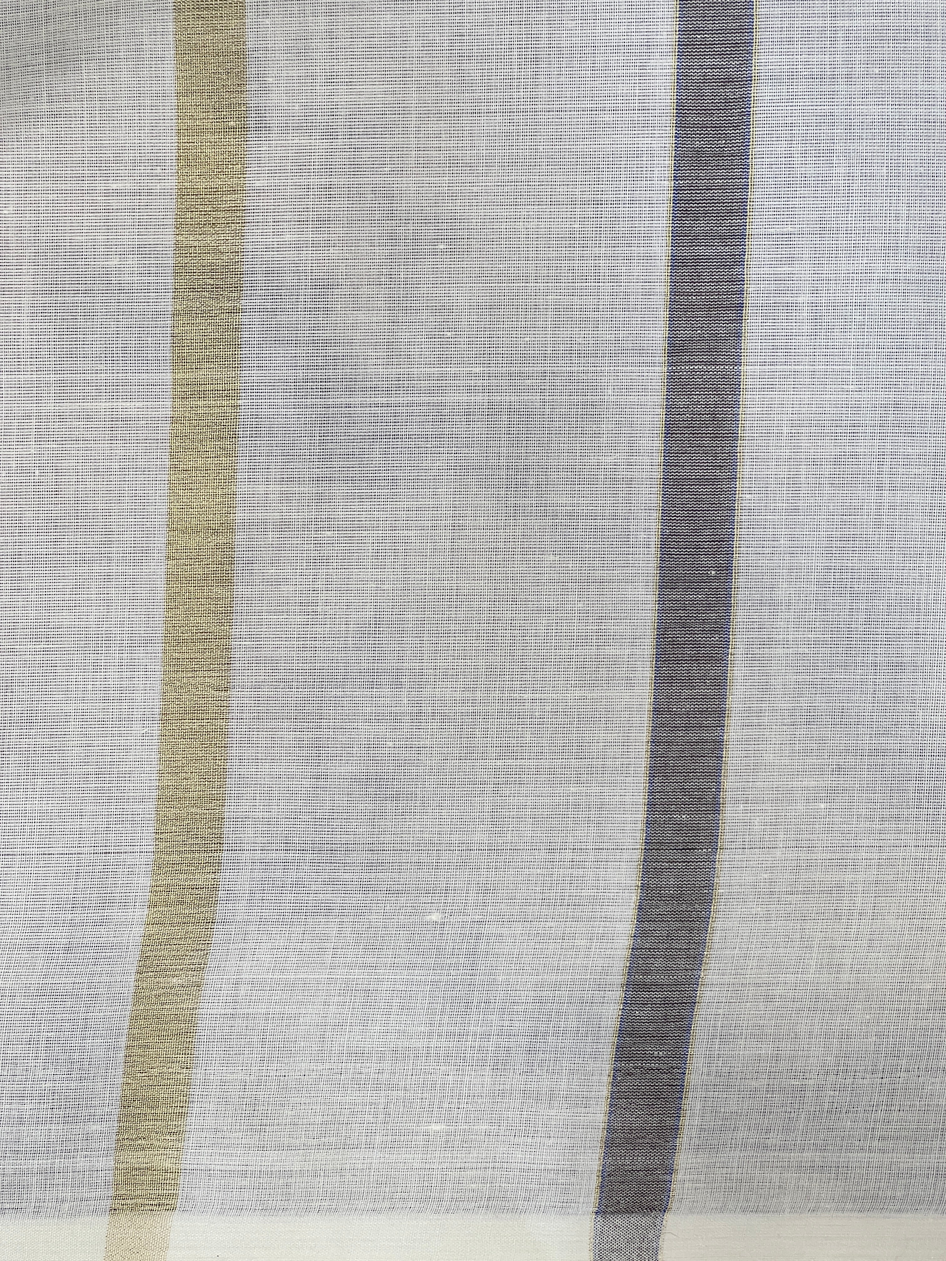Vertical Line Pattern Kerala Cotton  Saree | RLF122