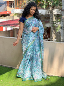 Sublimation Print Design Semi Silk Saree | SBP127