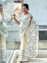 Floral Applique Detailed Kota Saree | BLD1290