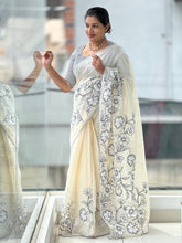 Floral Applique Detailed Kota Saree | BLD1290