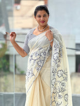 Floral Applique Detailed Kota Saree | BLD1290