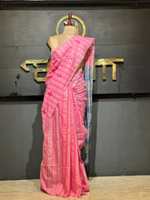 Computerized Floral Embroidery Bhagalpuri Linen Saree |  DLS165