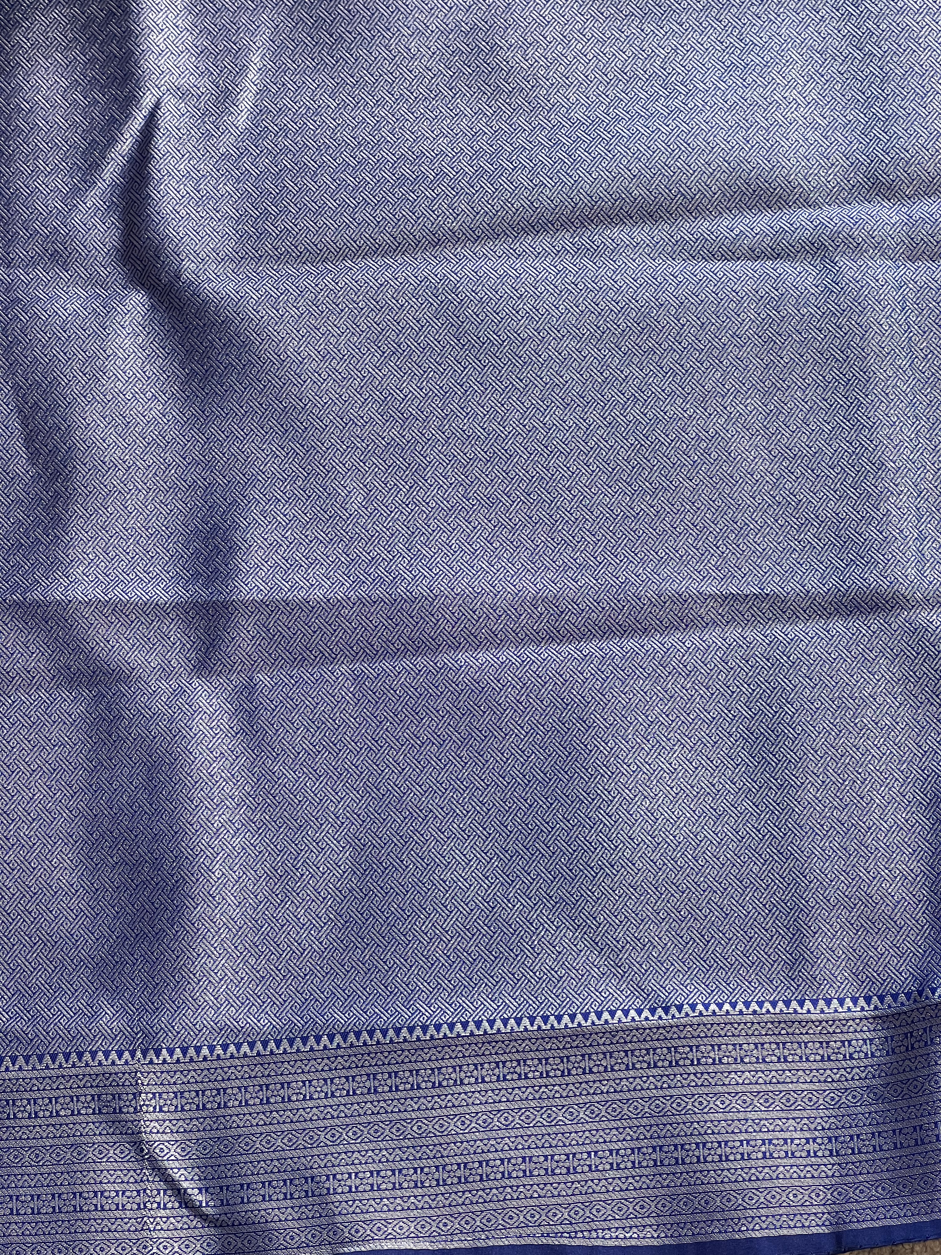 Sliver Zari Woven Semi Silk Saree | RLF181