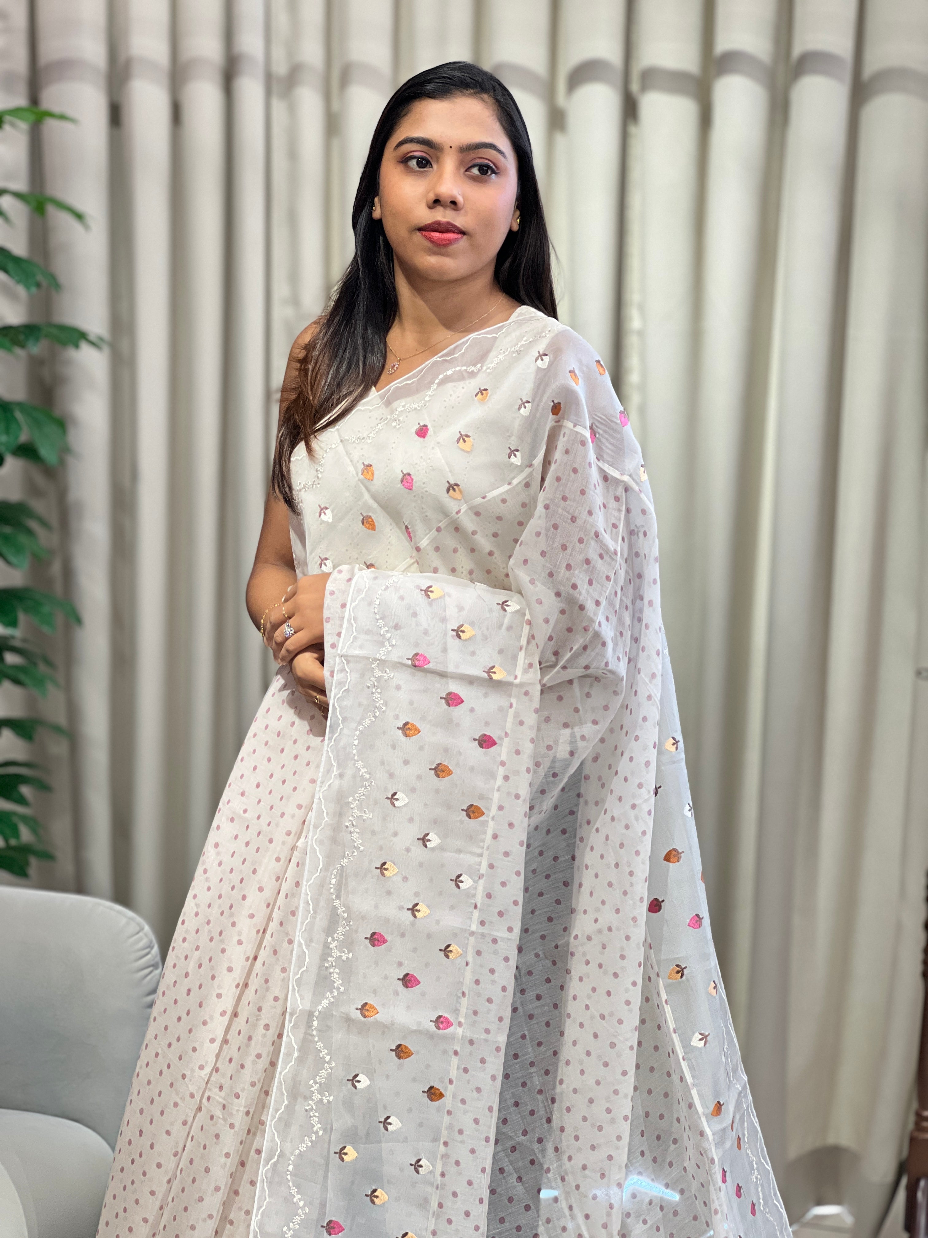 Digital Printed Pure Chanderi Saree | RGD878R