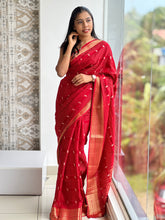 Vertical Pattern Chanderi Finish Saree | NN163