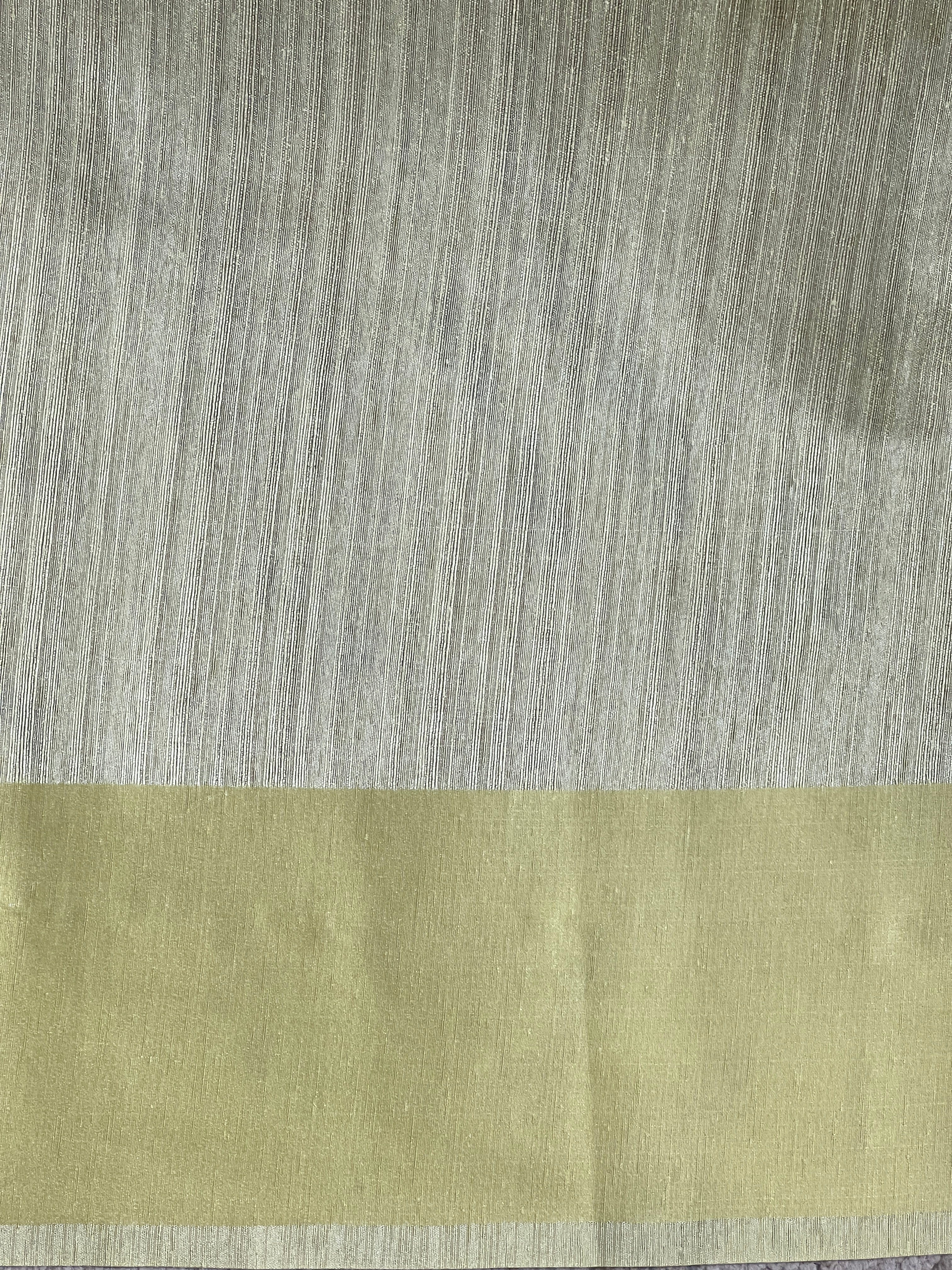 Line Embroidered Green Silk Saree | ZSS508