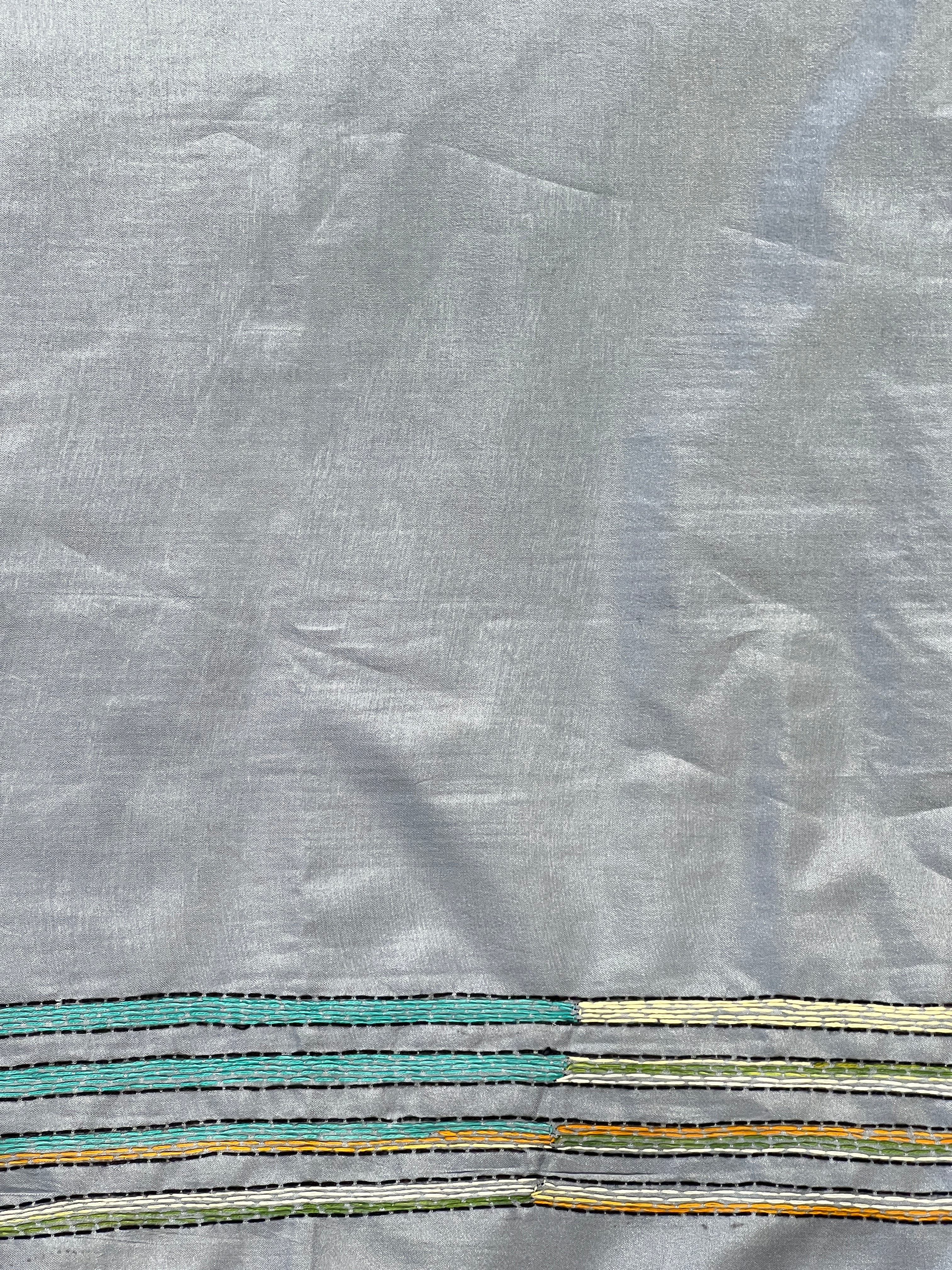 Nakshi Kantha Embroidered Bangalore Silk Saree | AYD236