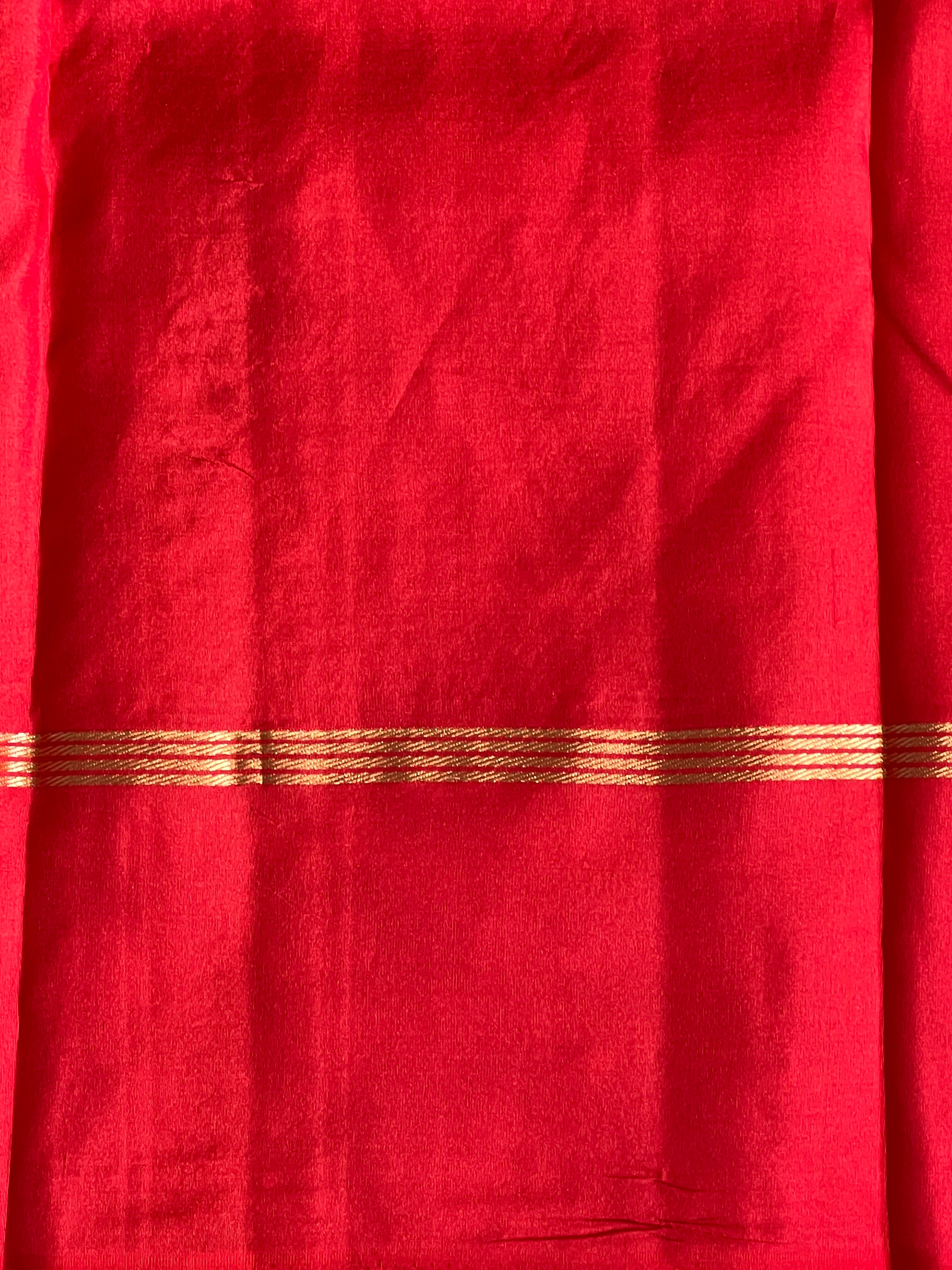 Polka Woven Pattern Soft Silk  Saree | SMT164
