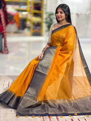 Banarasi Weaved Semi Geecha Saree | YNG517