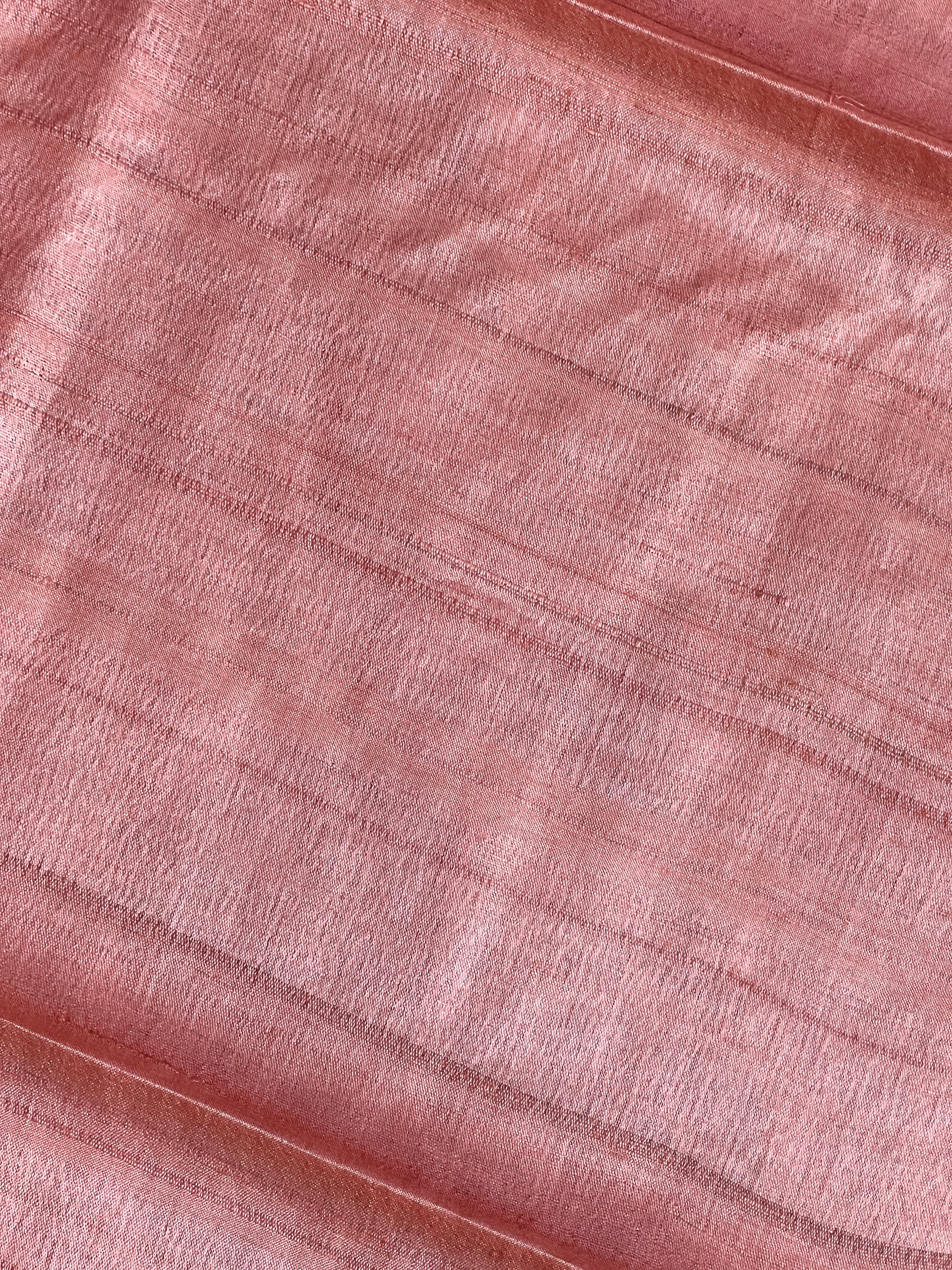 Solid Patterned Tussar Saree | HS1334