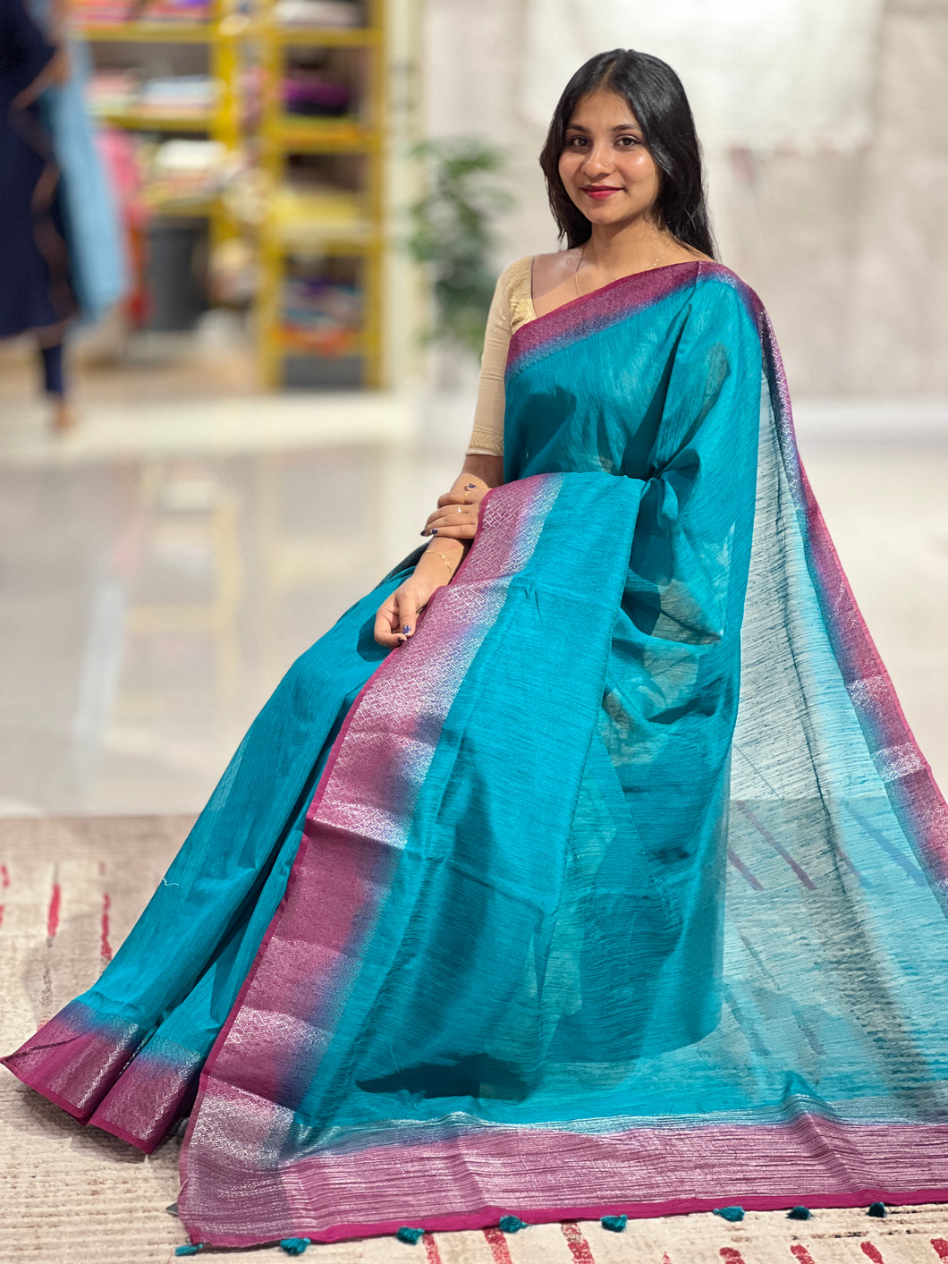 Banarasi Weaved Semi Geecha Saree | YNG519