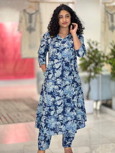 Floral Printed Mul Cotton Kurta Set | NCF257