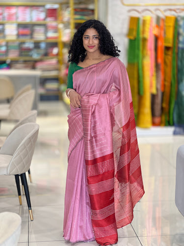 Kesiya Weaved Semi Tussar Saree | PD505