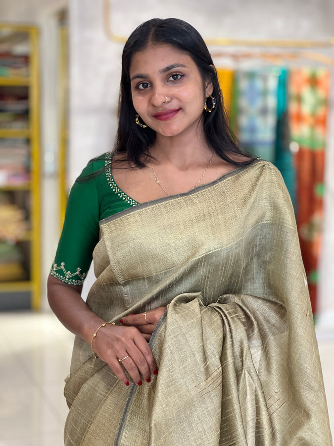 Zari Border Semi Silk Saree | PD444