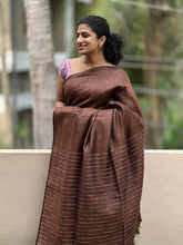 Kesiya Weaved Blended Linen Saree | DLS131